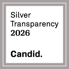 A sign displaying the words 'Silver Transparency 2026 Candid.'
