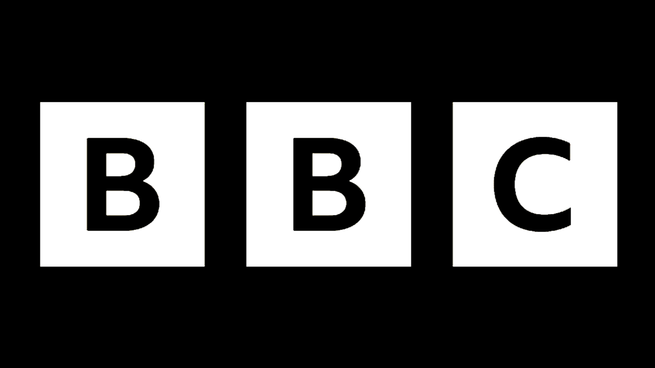 The image features the BBC logo with three black squares, each containing a white letter: the first two squares have the letter B, and the third square has the letter C.