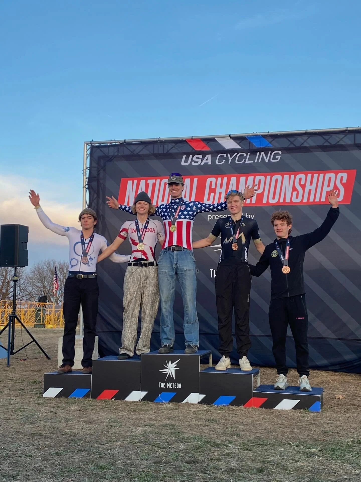 2nd place for @c__conaway representing @cyclingclubatindiana after a big crash in the men&rsquo;s club race. All eyes on this weekend for the team! 
👀Peep those podium pants too @ripton_co 
@midwestdevocycling 
@bicyclegarageindy 
@iamspecialized 
@