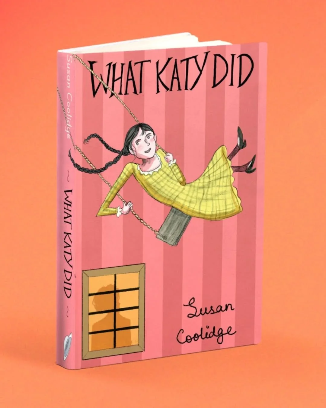 Book jacket redesign for the 1872 novel 'What Katy Did'  by Susan Coolidge. I remember this book shaping how I read and perceived the world early on in my childhood. I'm going to be redesigning a bunch of books from my childhood that shaped my readin