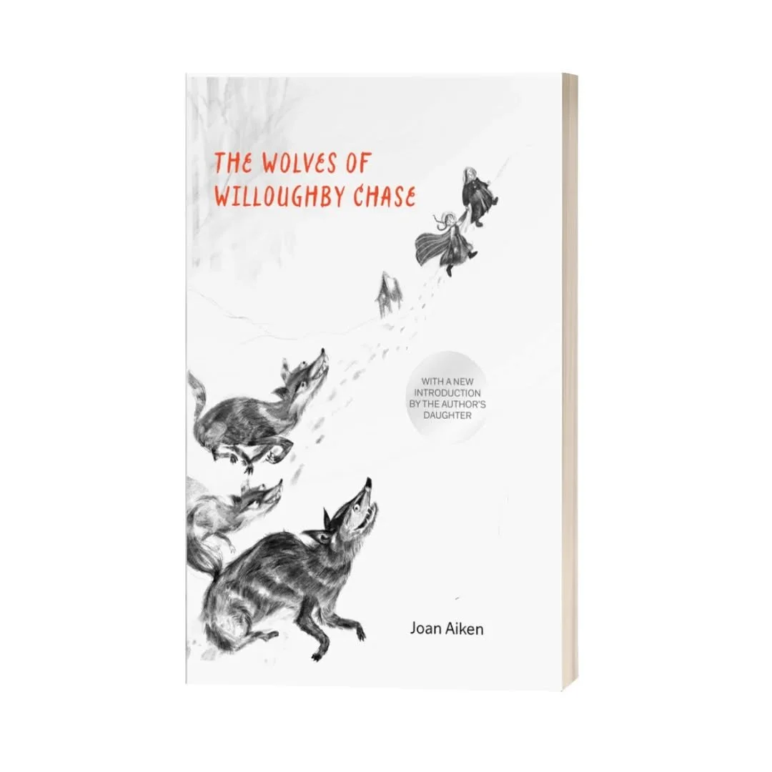 Cover design and Illustration for The Wolves of Willoughby Chase, a novel by Joan Aiken first published in 1962. I was absolutely fascinated by this one as a kid, and had a hard time moving on to other books when it was over.
Jacket and Design by Arr