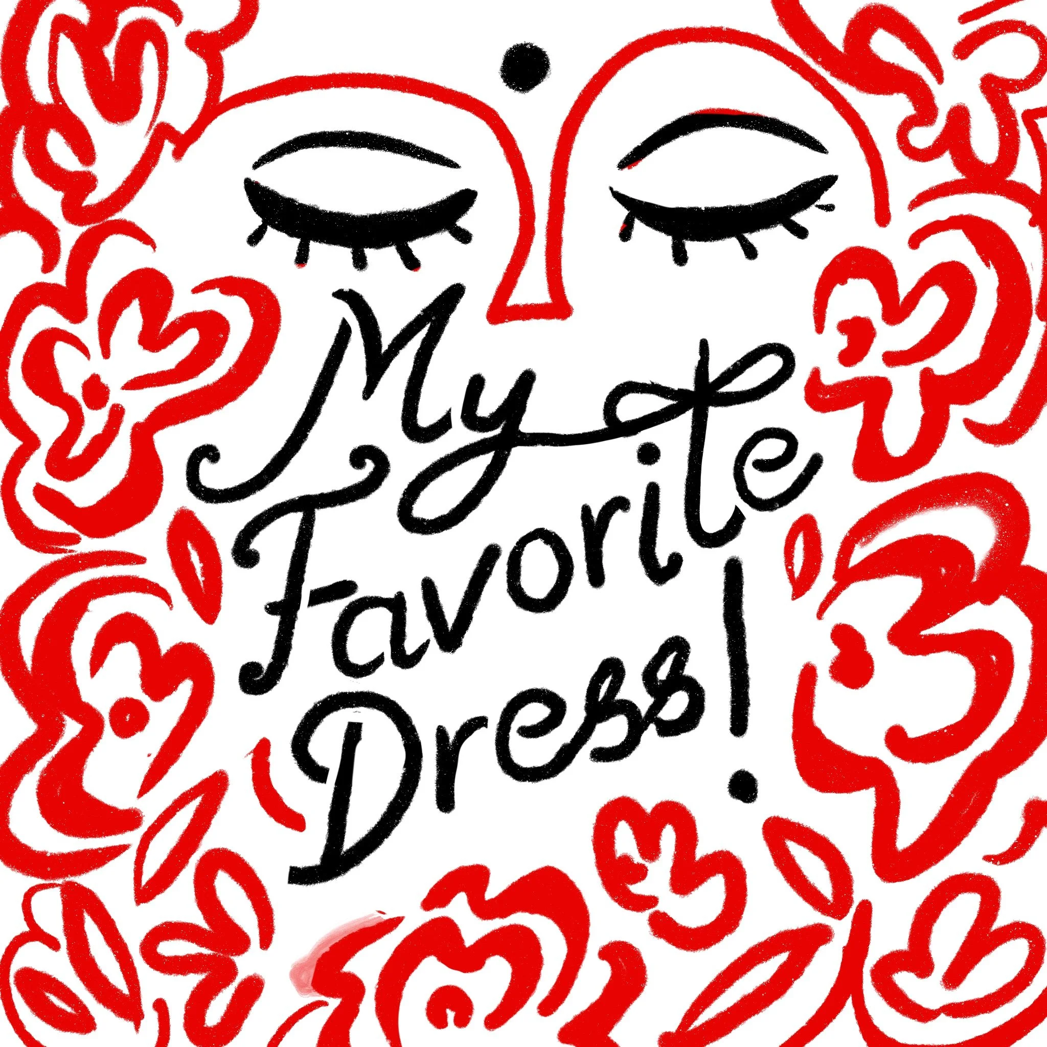 Cover image for "My Favorite Dress" a mini carousel comic about my favorite dress- my graduation gown.