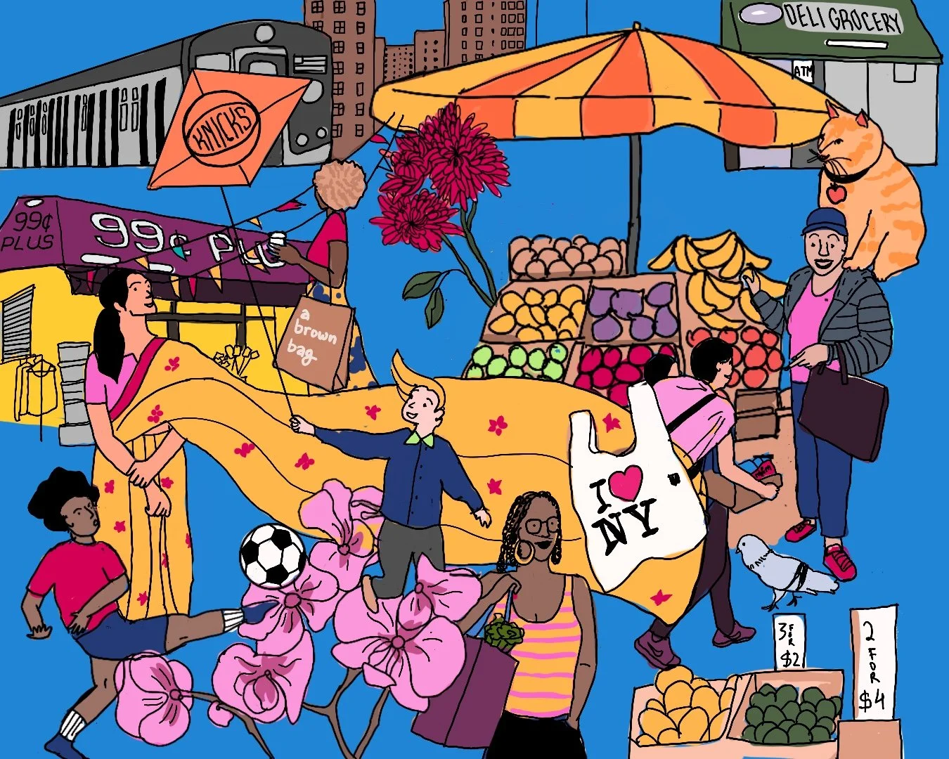 Illustration for MTA's Open Call for Artists for the Subway Stations in Queens, New York