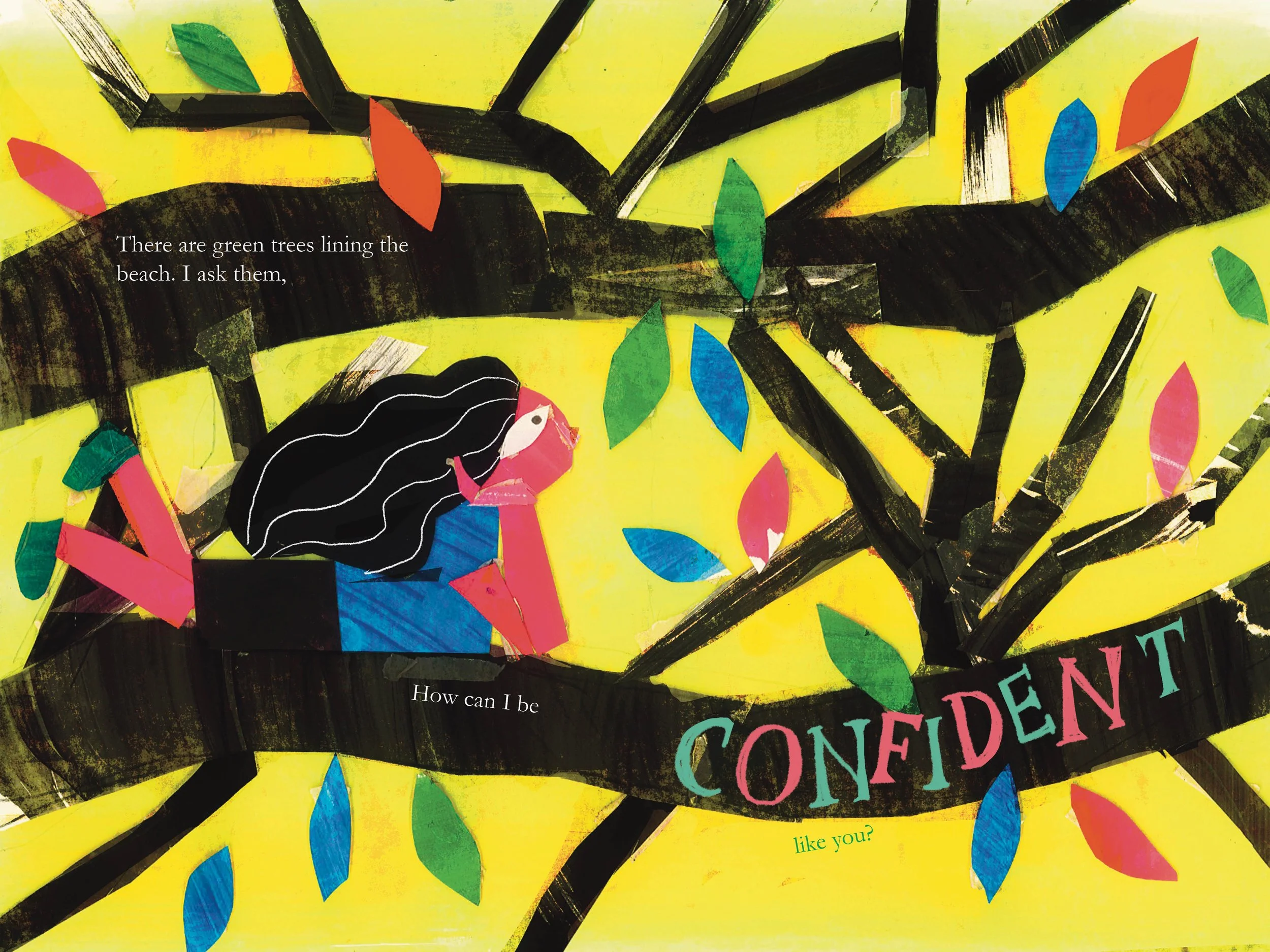 Spread from my Senior Thesis, a children's book called "Kari's Colors".