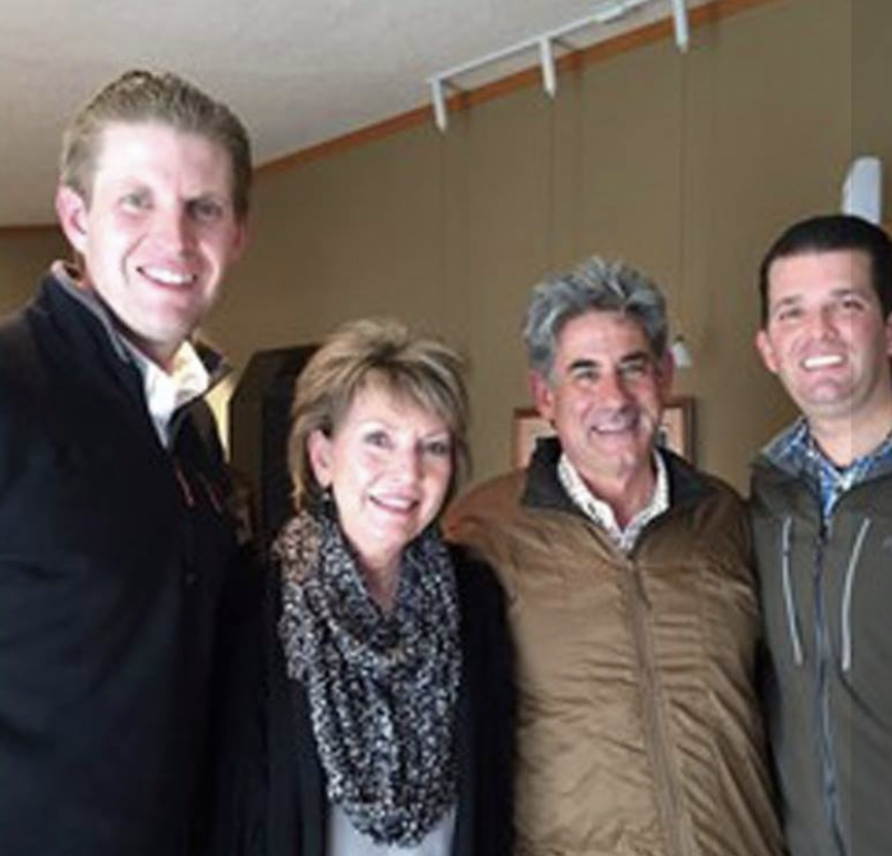 Ginny Caliguri with Eric Trump