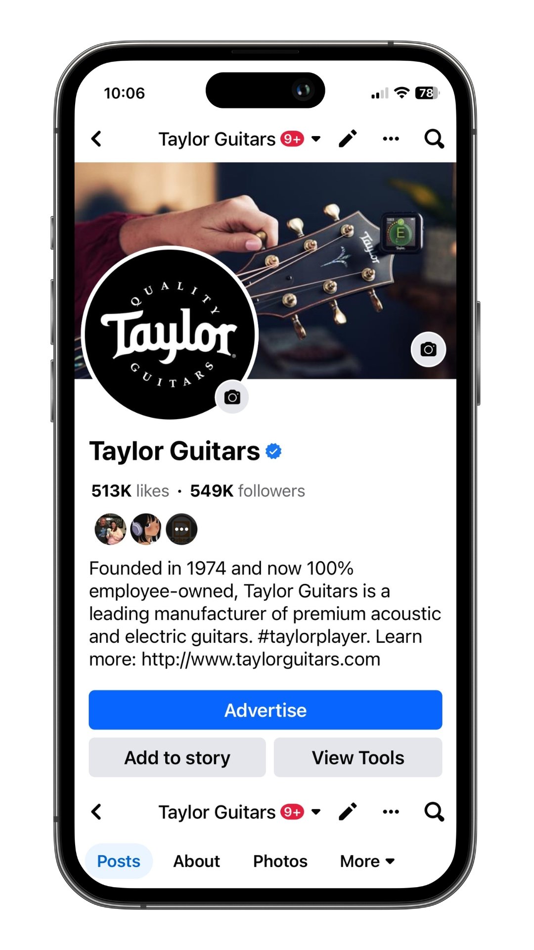 Our Facebook page is the "most engaged" in our competitor set.