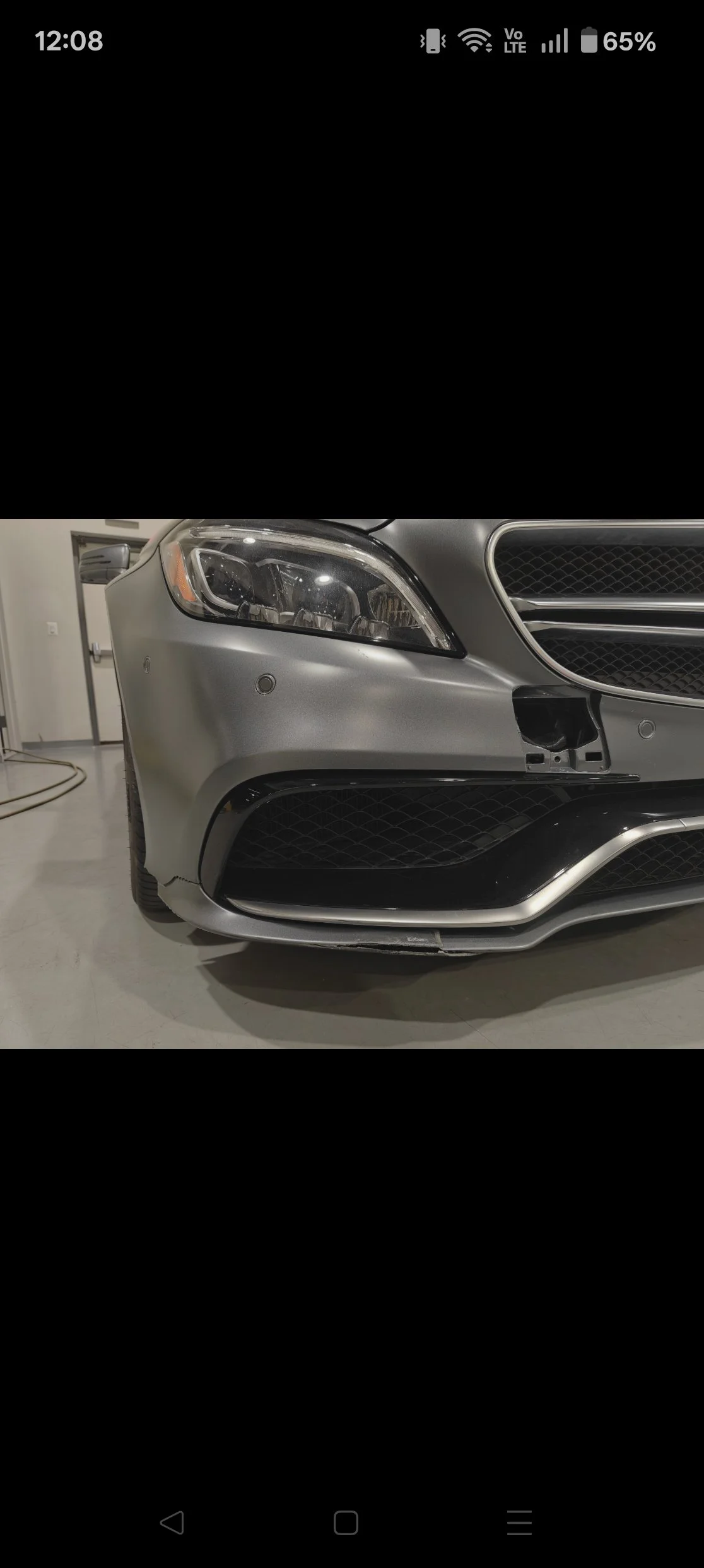 Bumper Repair on CLS 63 AMGS at Profilm PPF