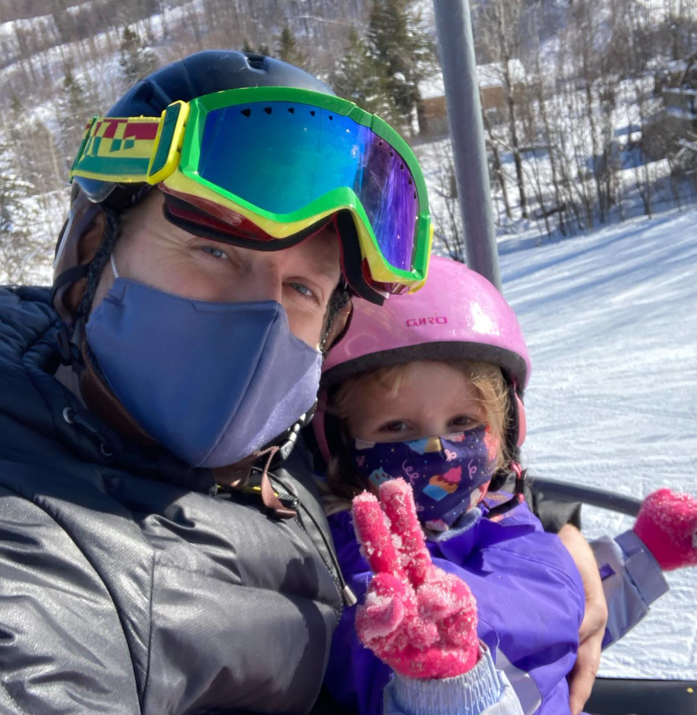 Steve on a family ski outing