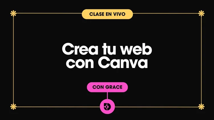 Portada de la clase Crea tu web con Canva