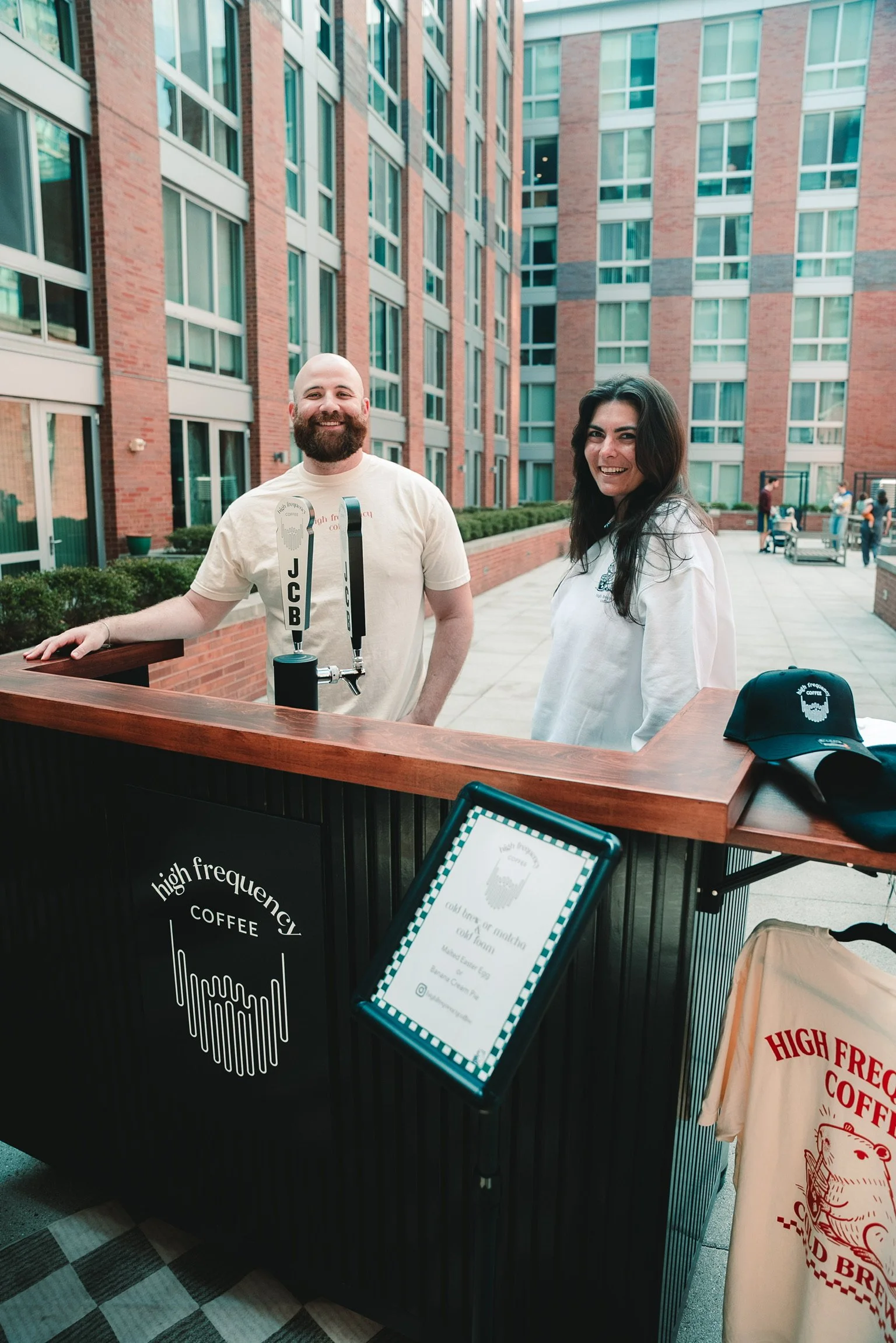 An upscale mobile cold brew coffee bar experience with handcrafted drinks at a New Jersey event