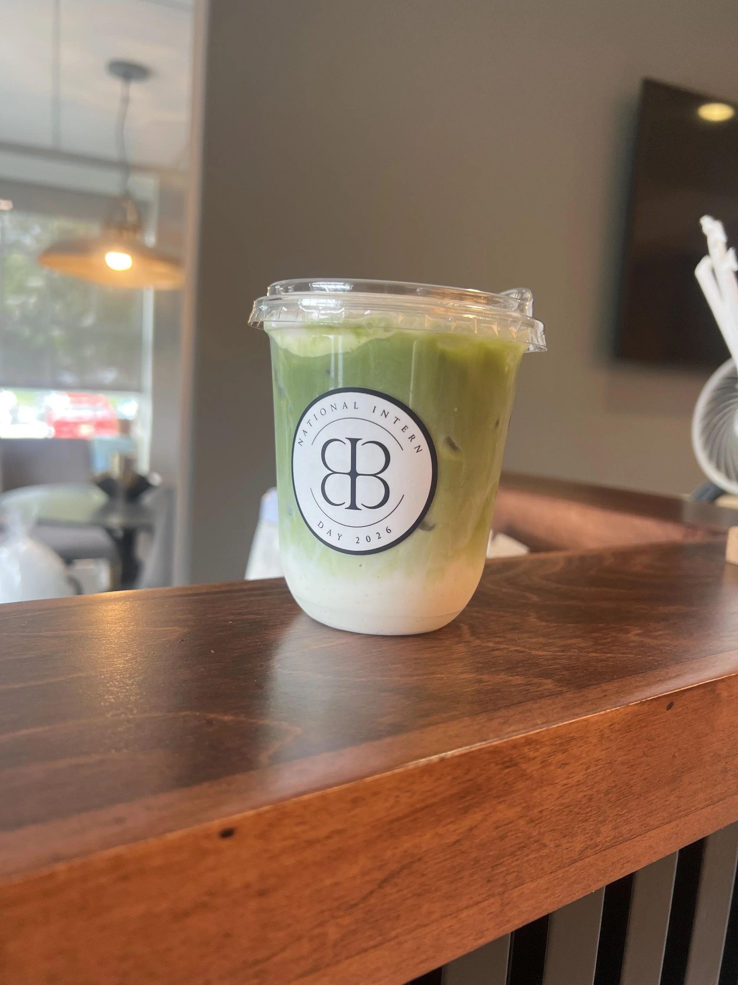 High Frequency Coffee catering cart serving handcrafted cold brew, iced lattes, and matcha lattes at an event