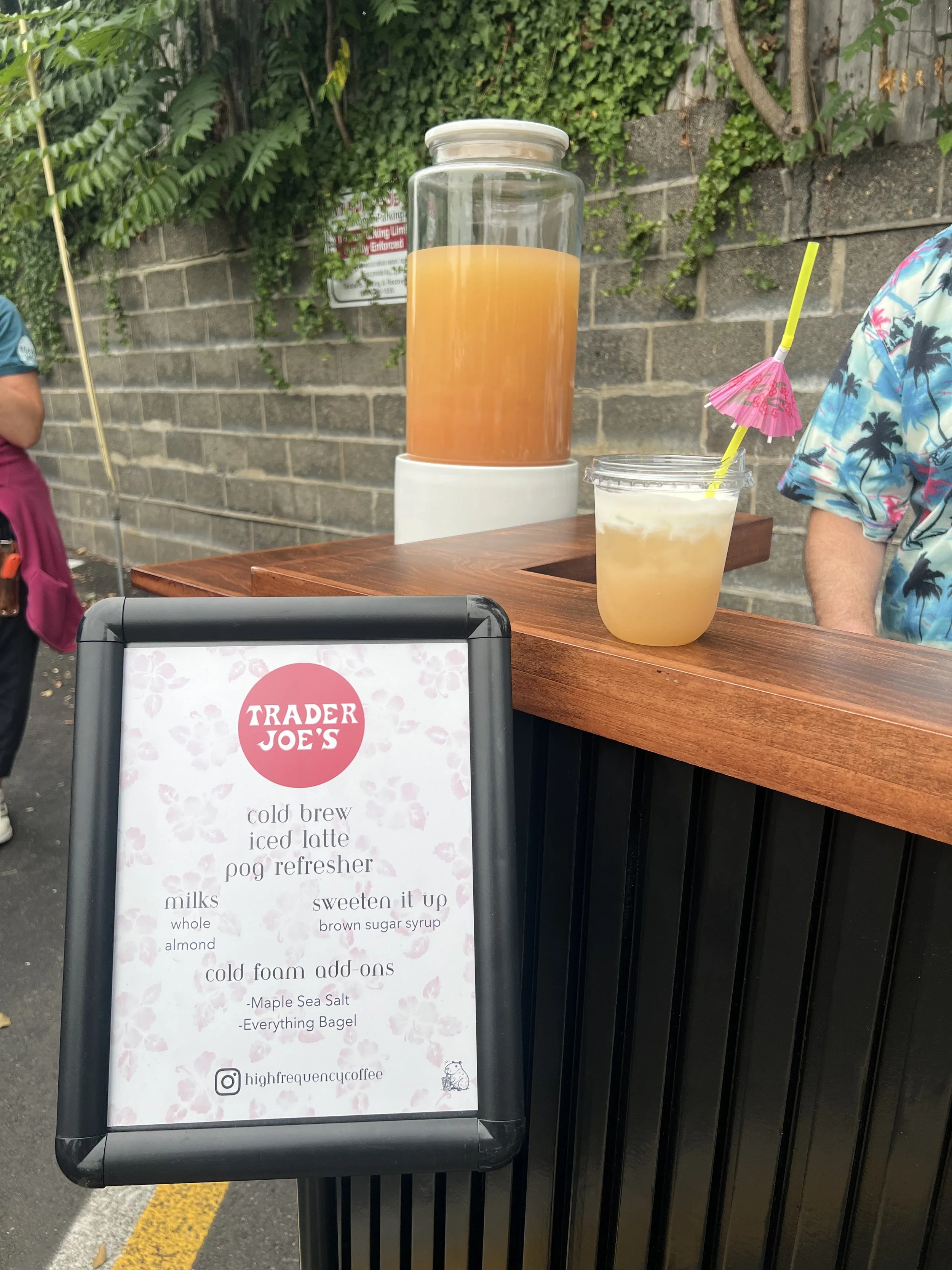 High Frequency Coffee mobile coffee bar serving premium cold brew at an event in New Jersey