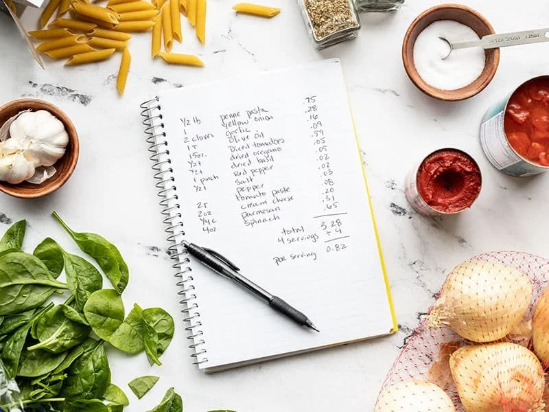How to adjust recipe ingredients to align with the recommended servings in a meal plan
