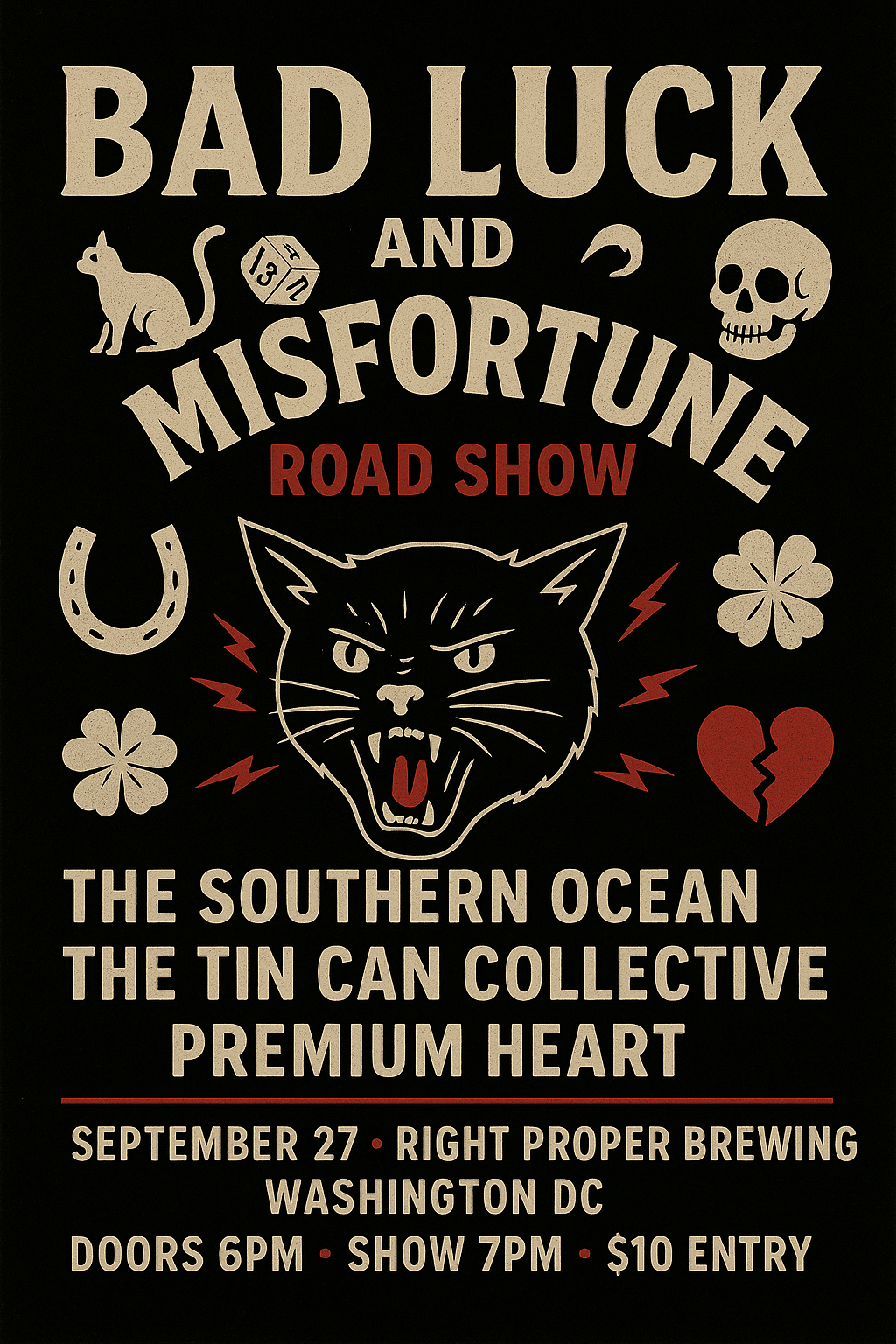 Live Music: The Bad Luck & Misfortune Tour - Shaw
