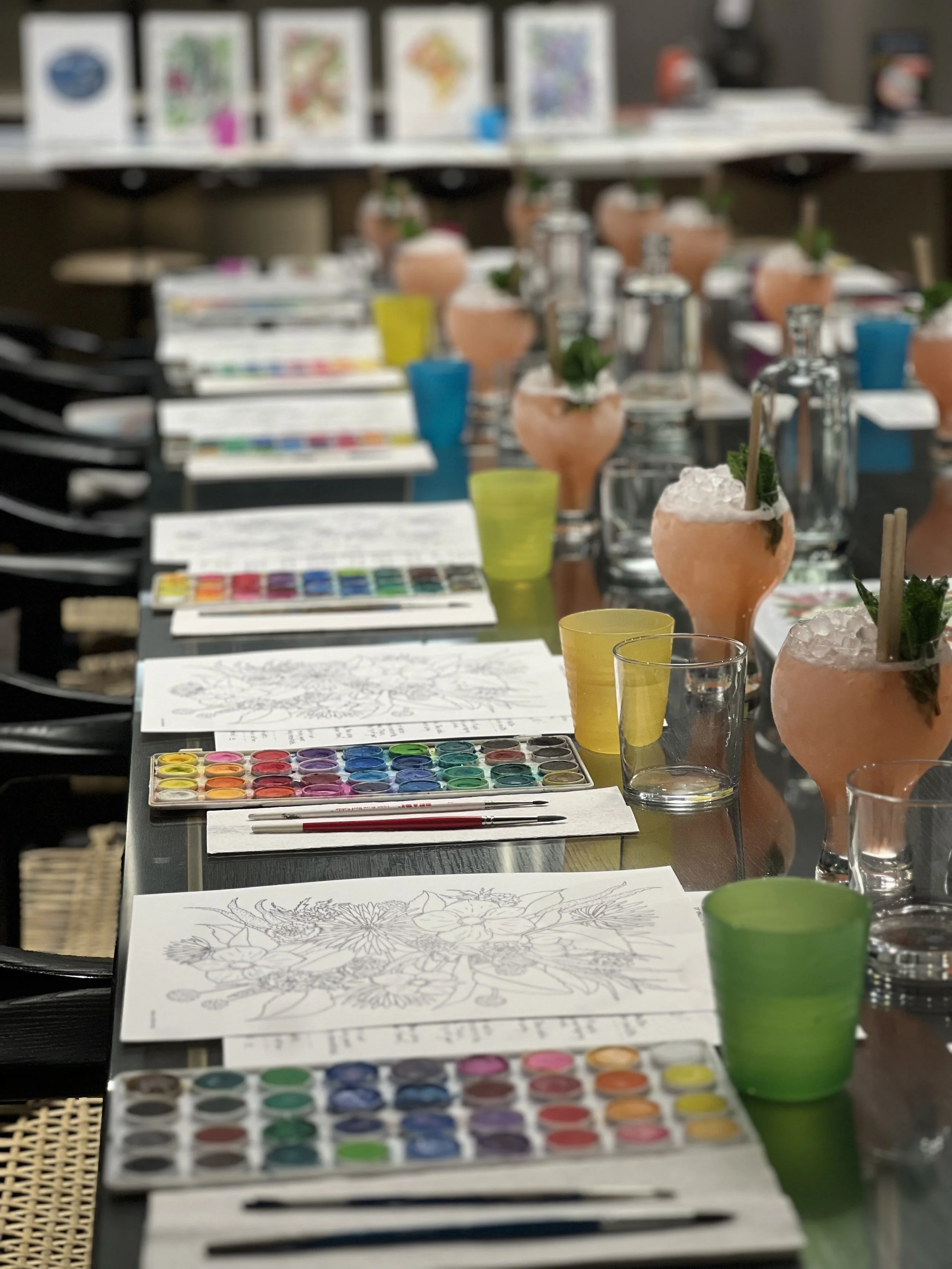 Put a Bird on It Watercolor Workshop - Kitchen