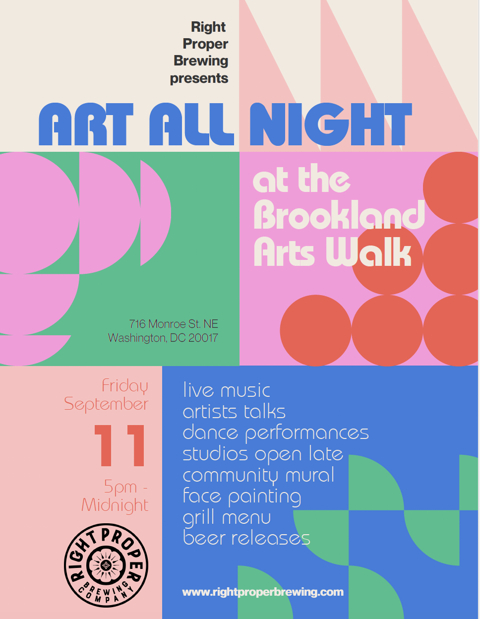 Art All Night at the Brookland Arts Walk