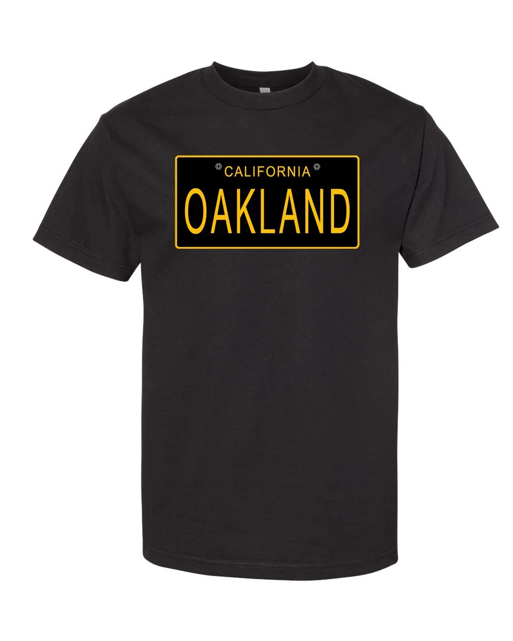 Oakland License Plate T-Shirt (unisex)