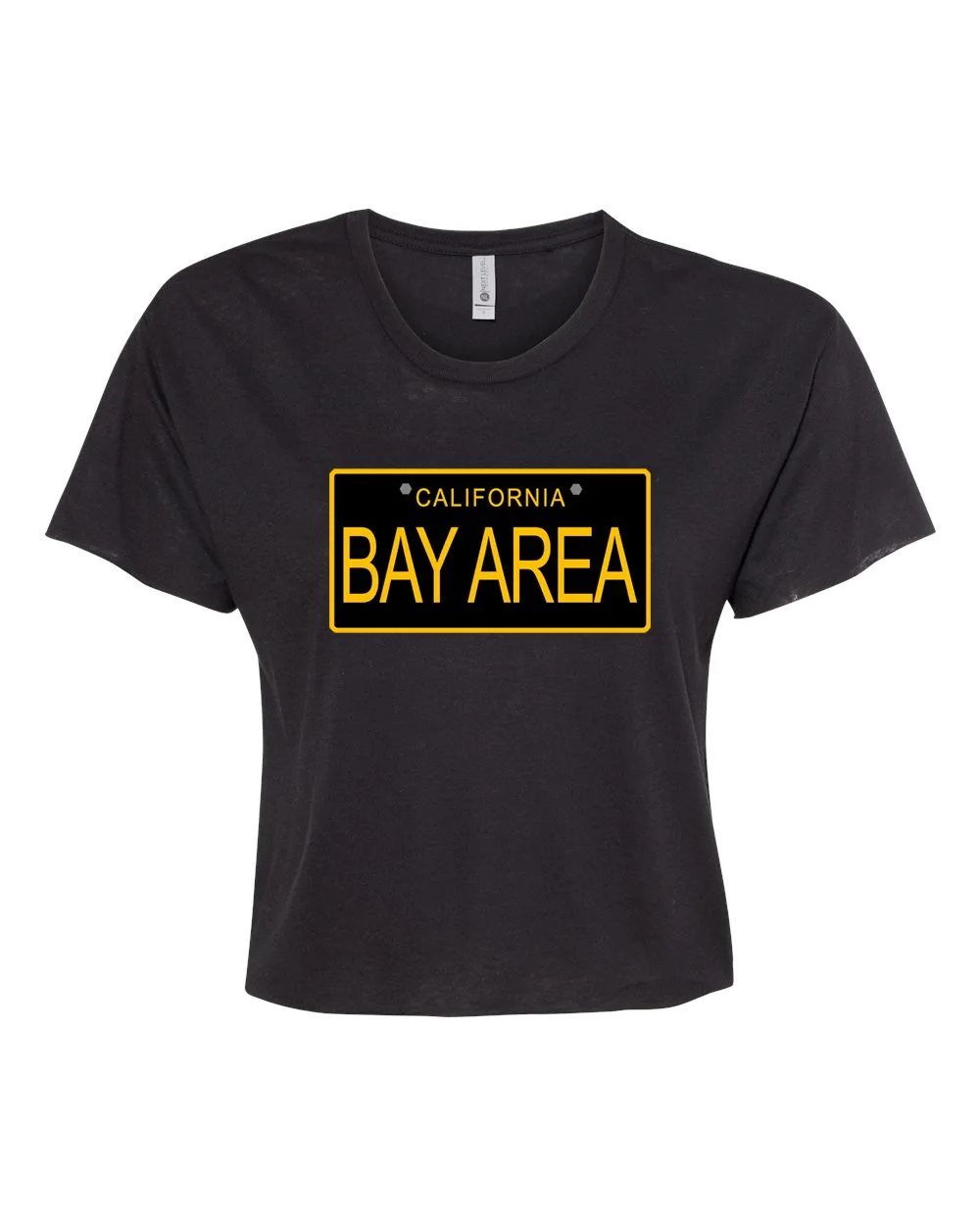 "SOLD OUT" Bay Area License Plate T-Shirt (cropped)