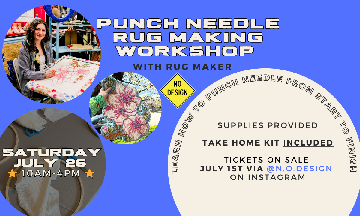 Punch Needle Workshop with NO Design