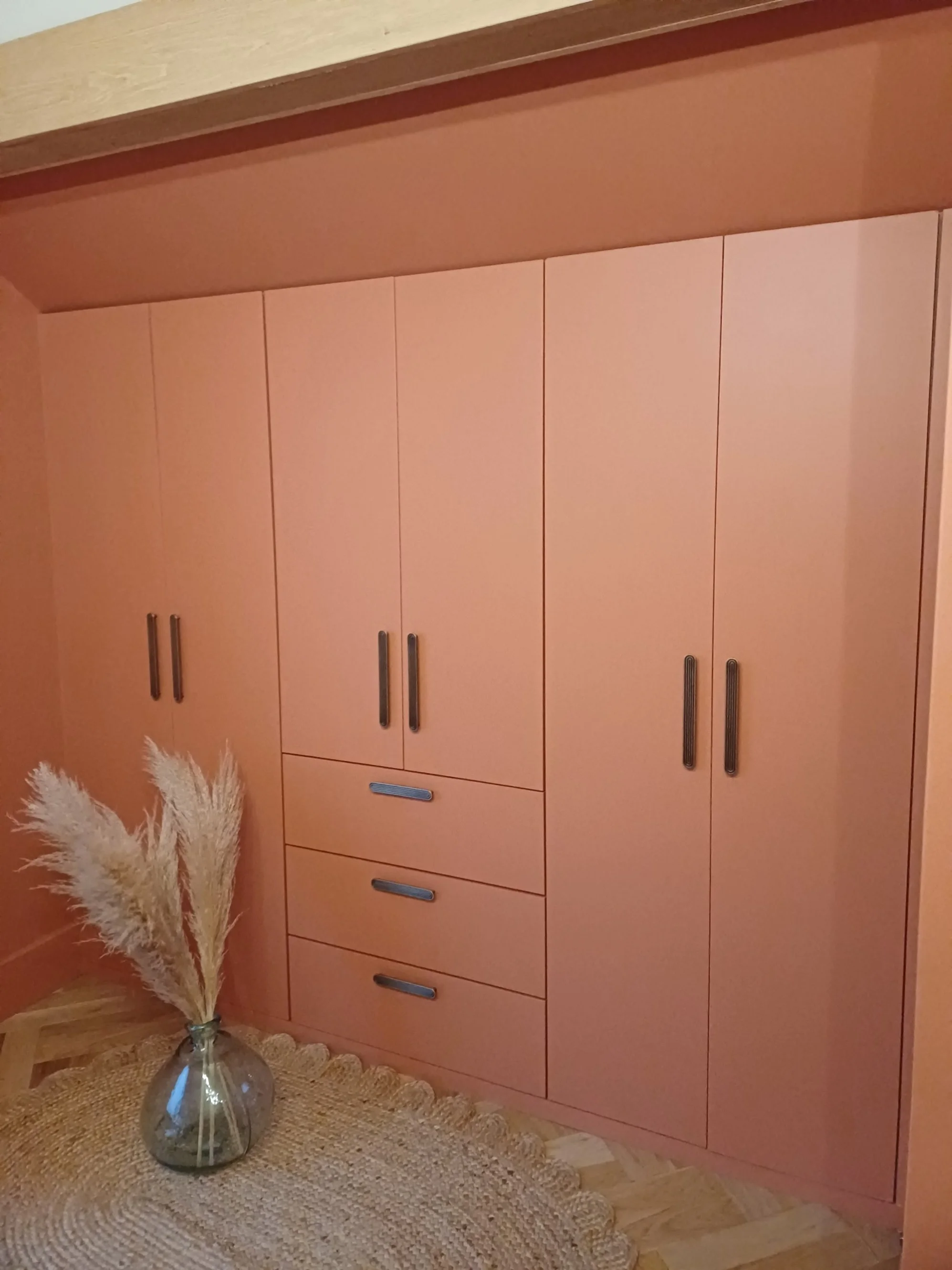 This was a set of built in wardrobes made and installed into a property in St.Asaph