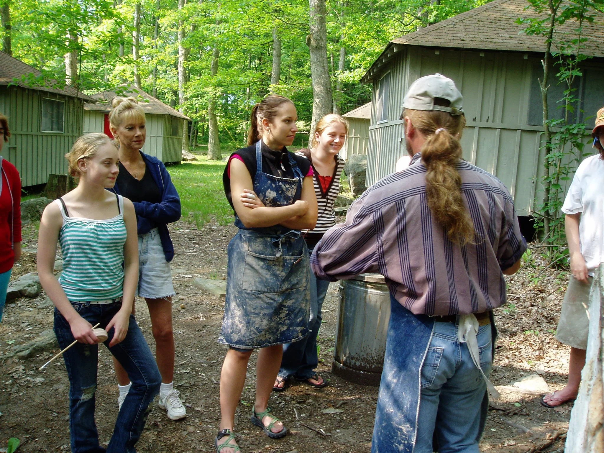 Workshop, fusing metal and clay