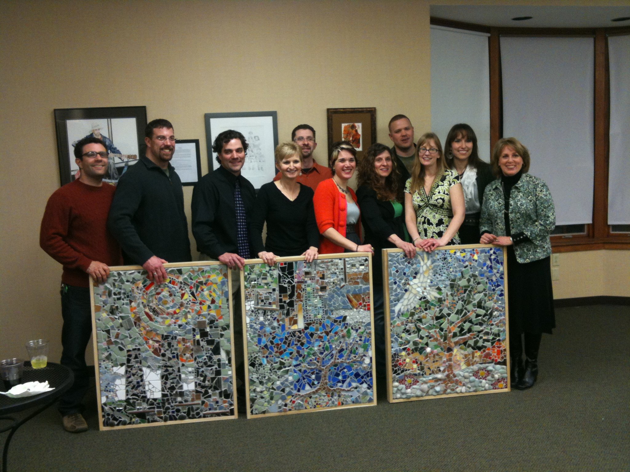 Faculty art show, collaborative pieces