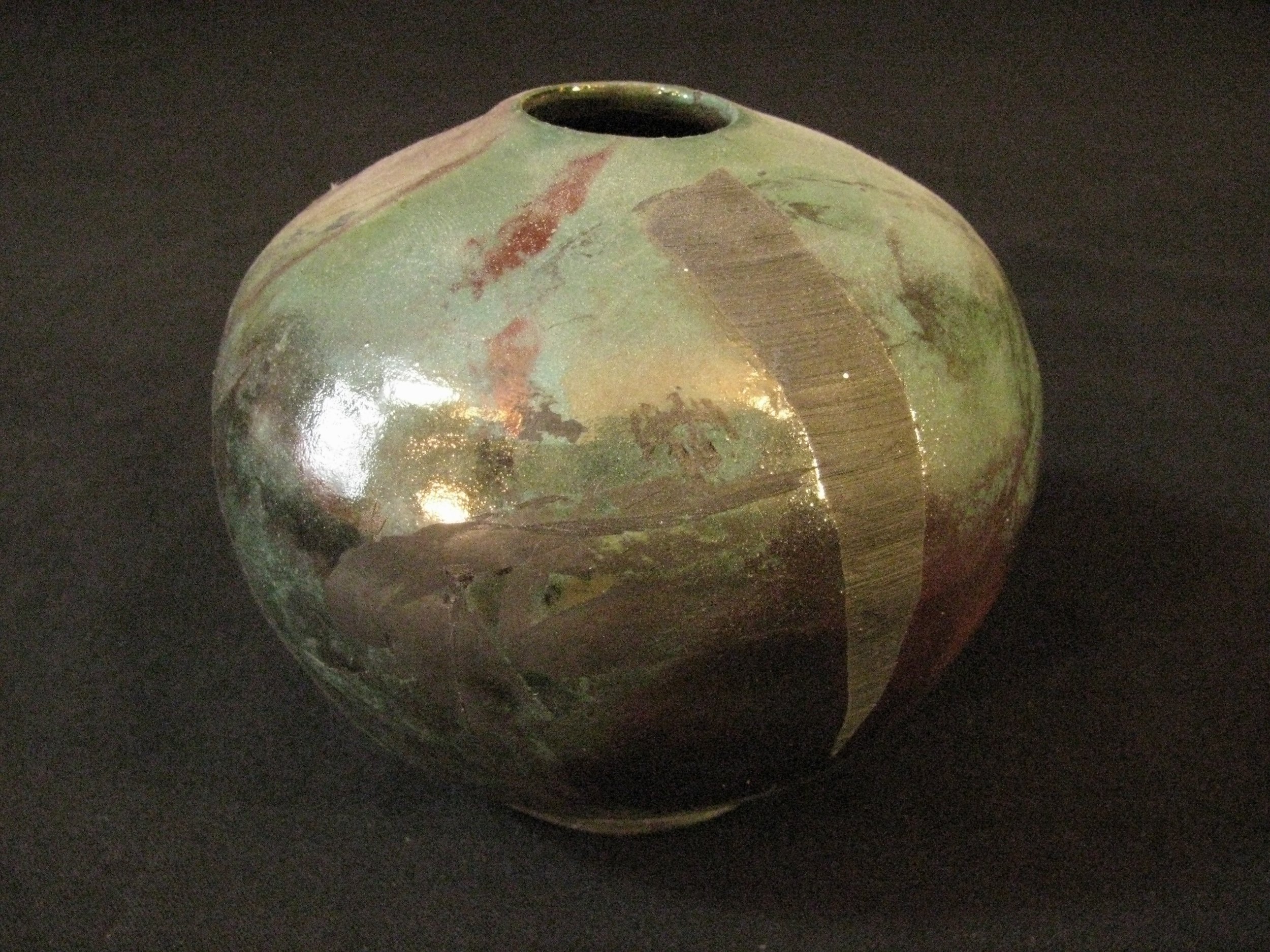 Raku vase, personal