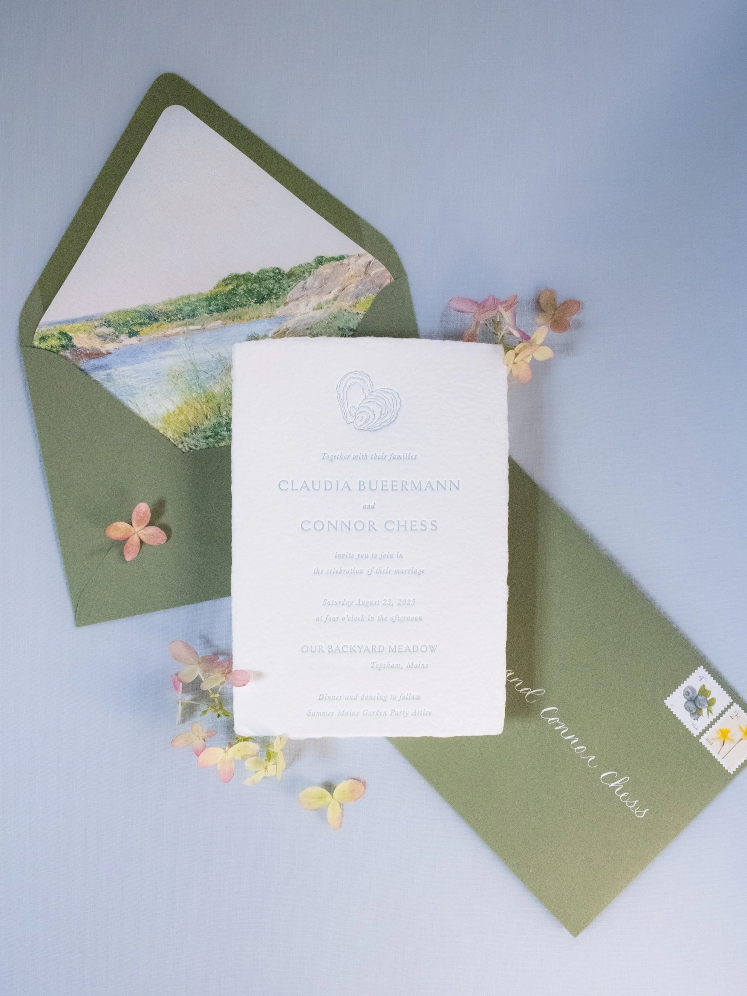 A love letter to August, my favorite month of the year! The hydrangeas begin turning pink and get better with time. And it will always make me think of this suite for C&amp;C last summer. Such a special backyard celebration along the coast of Maine.