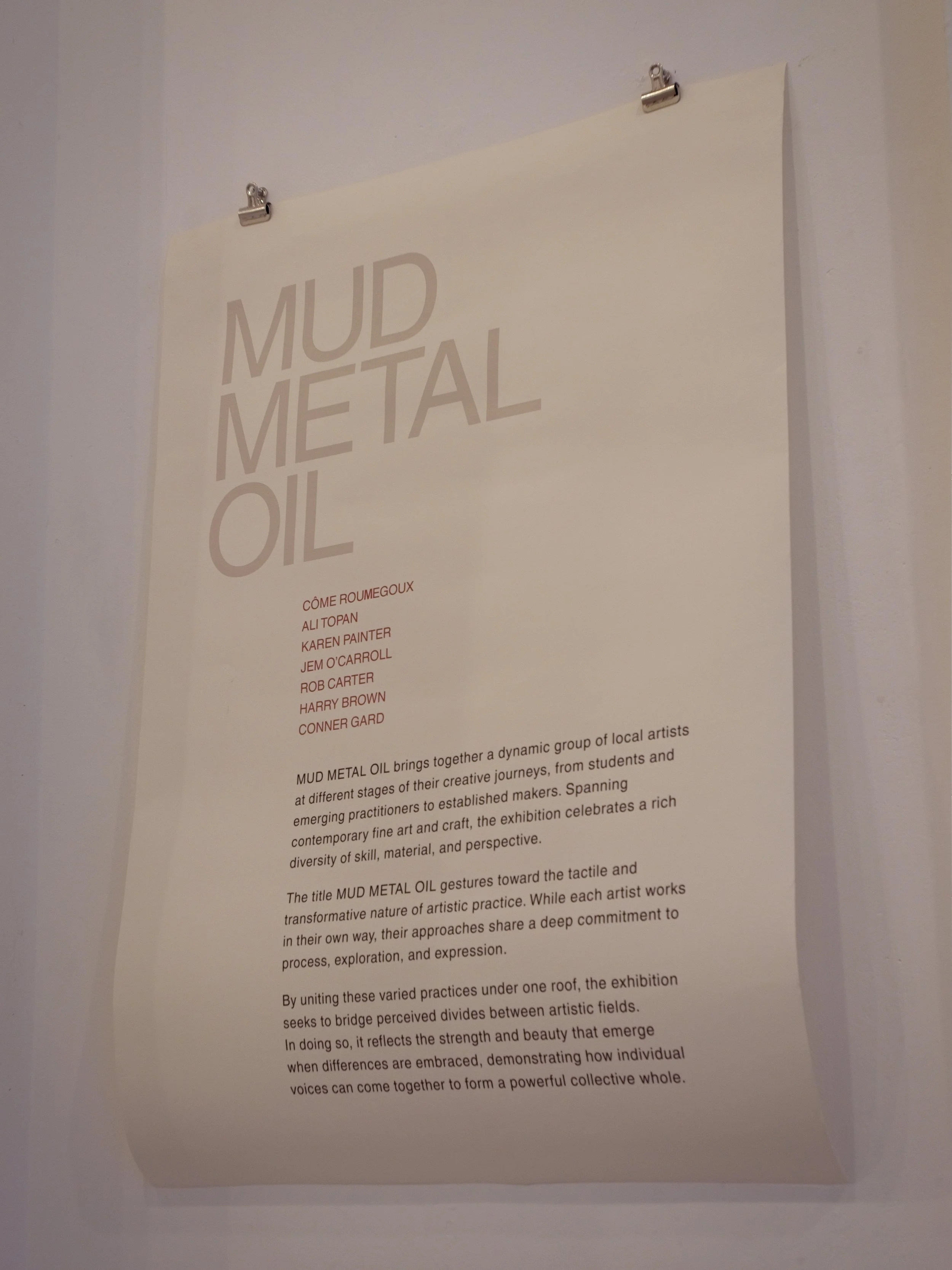 MUD METAL OIL, Centrespace Gallery, Bristol, 2026