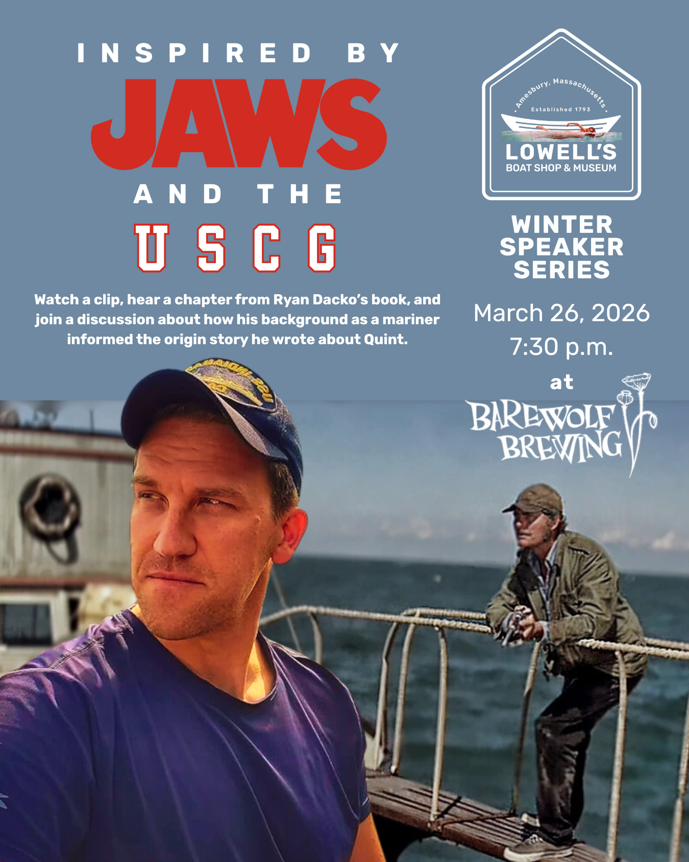 Winter Speaker Series: Inspired by Jaws and the USCG