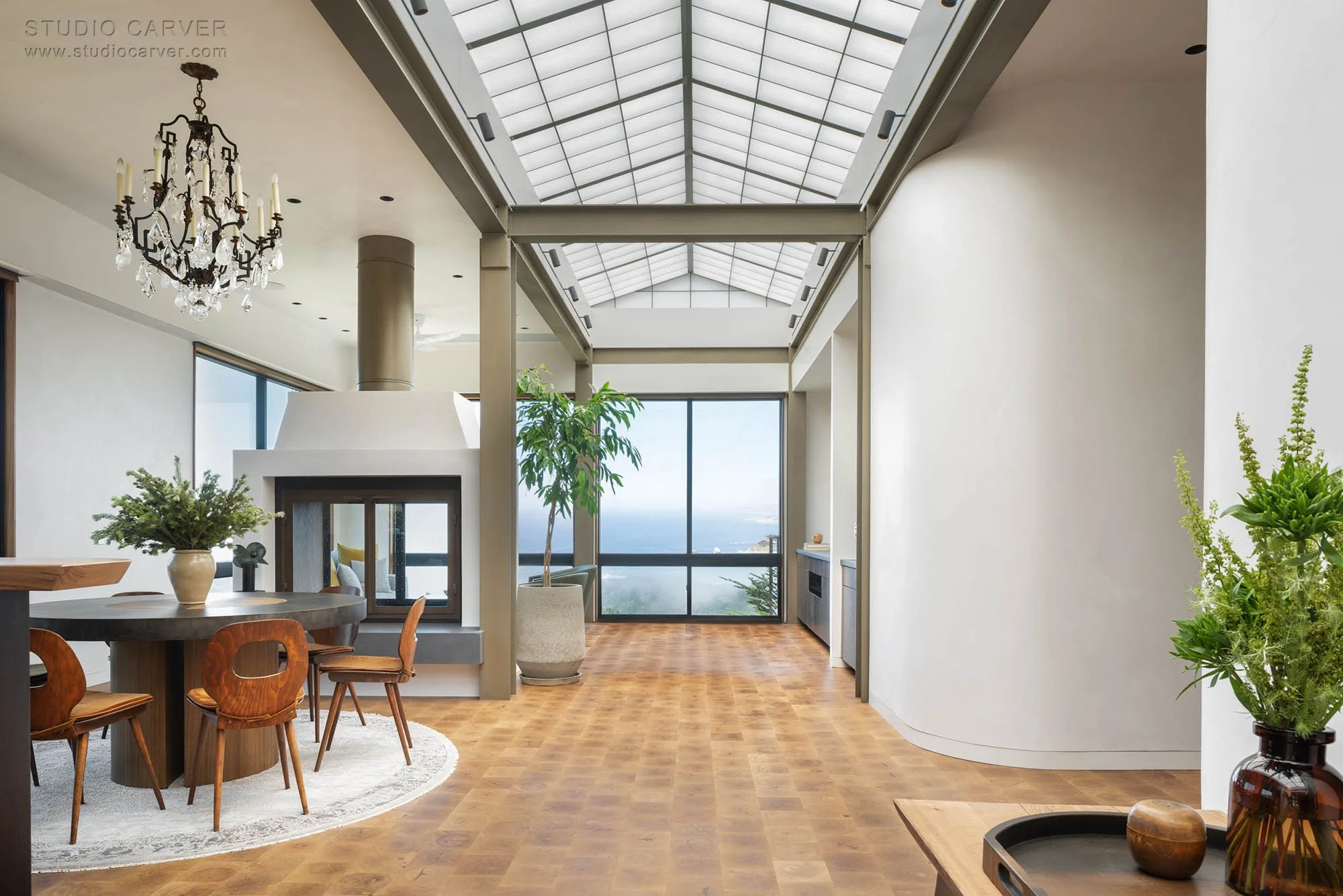 Silver Linings in Big Sur blends passive solar design, wabi-sabi elegance, and extensively researched designs by contemporary architects.