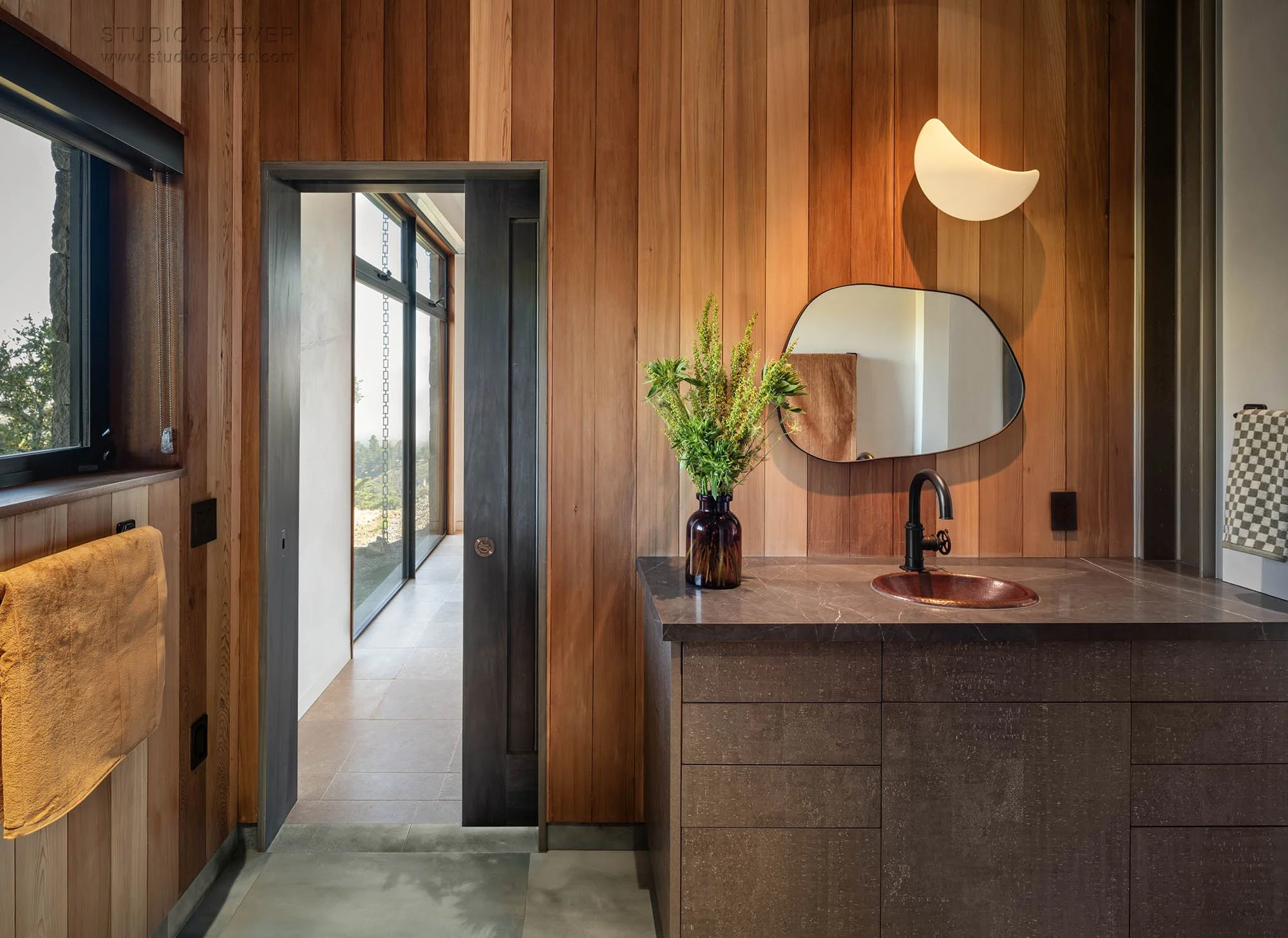 Silver Linings in Big Sur blends passive solar design, wabi-sabi elegance, and extensively researched designs by contemporary architects.