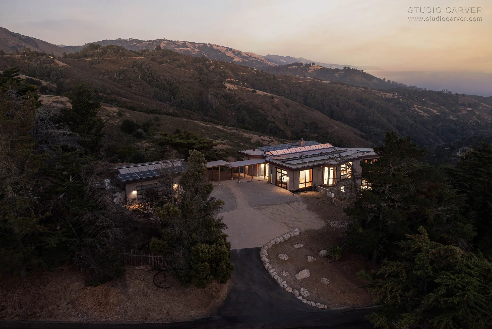 Silver Linings in Big Sur blends passive solar design, wabi-sabi elegance, and extensively researched designs by contemporary architects.
