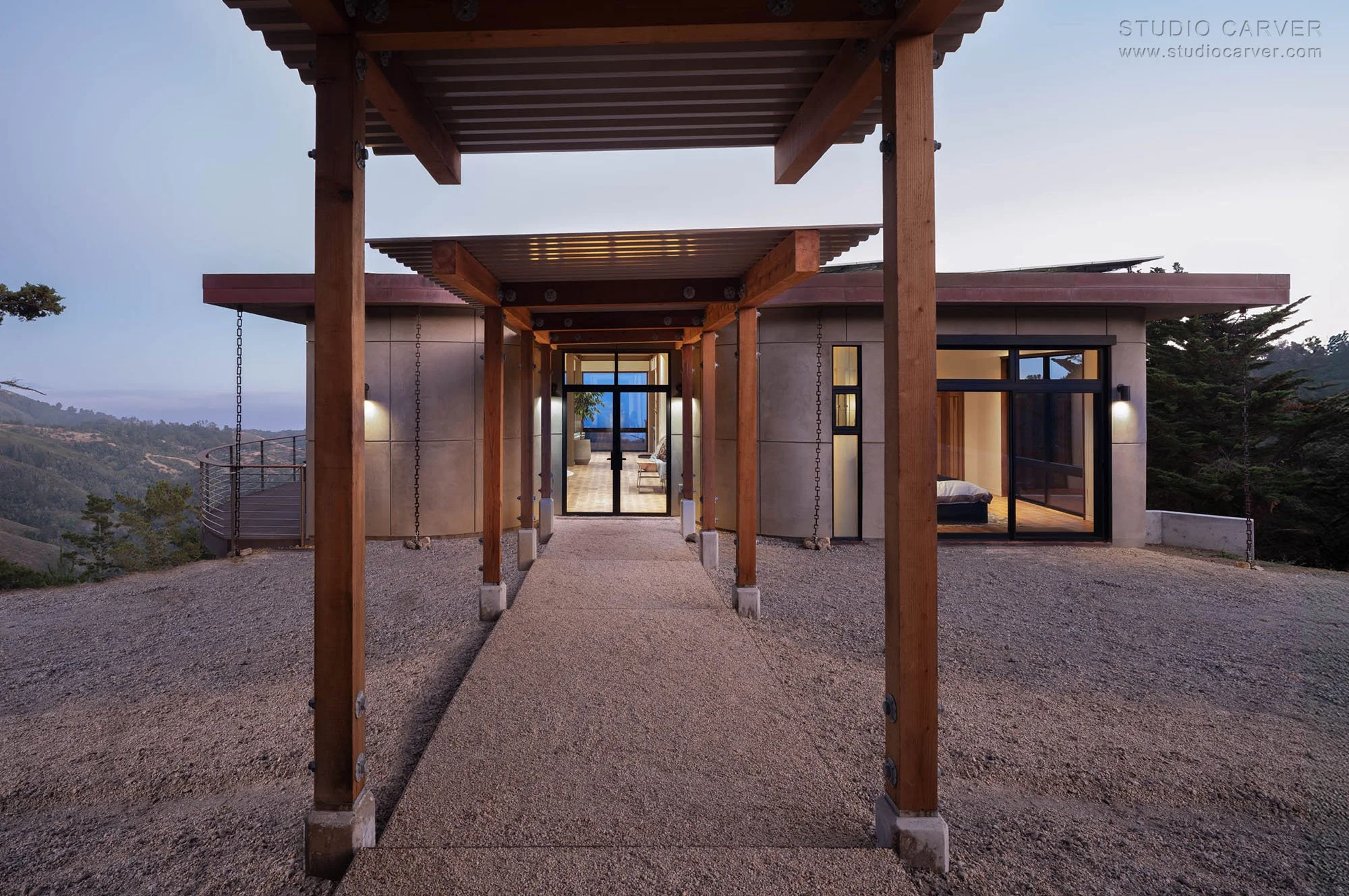 Silver Linings in Big Sur blends passive solar design, wabi-sabi elegance, and extensively researched designs by contemporary architects.