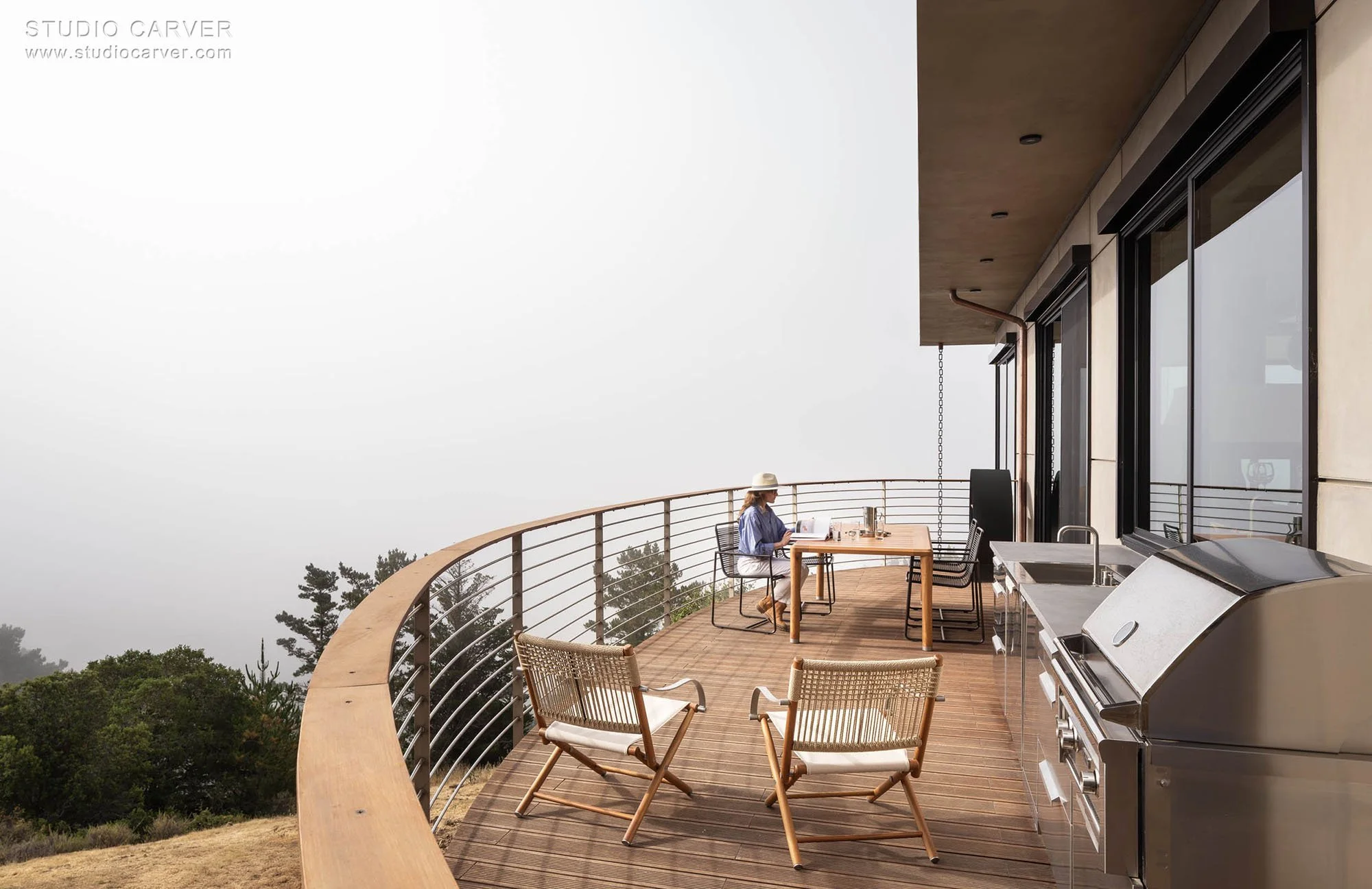 Silver Linings in Big Sur blends passive solar design, wabi-sabi elegance, and extensively researched designs by contemporary architects.