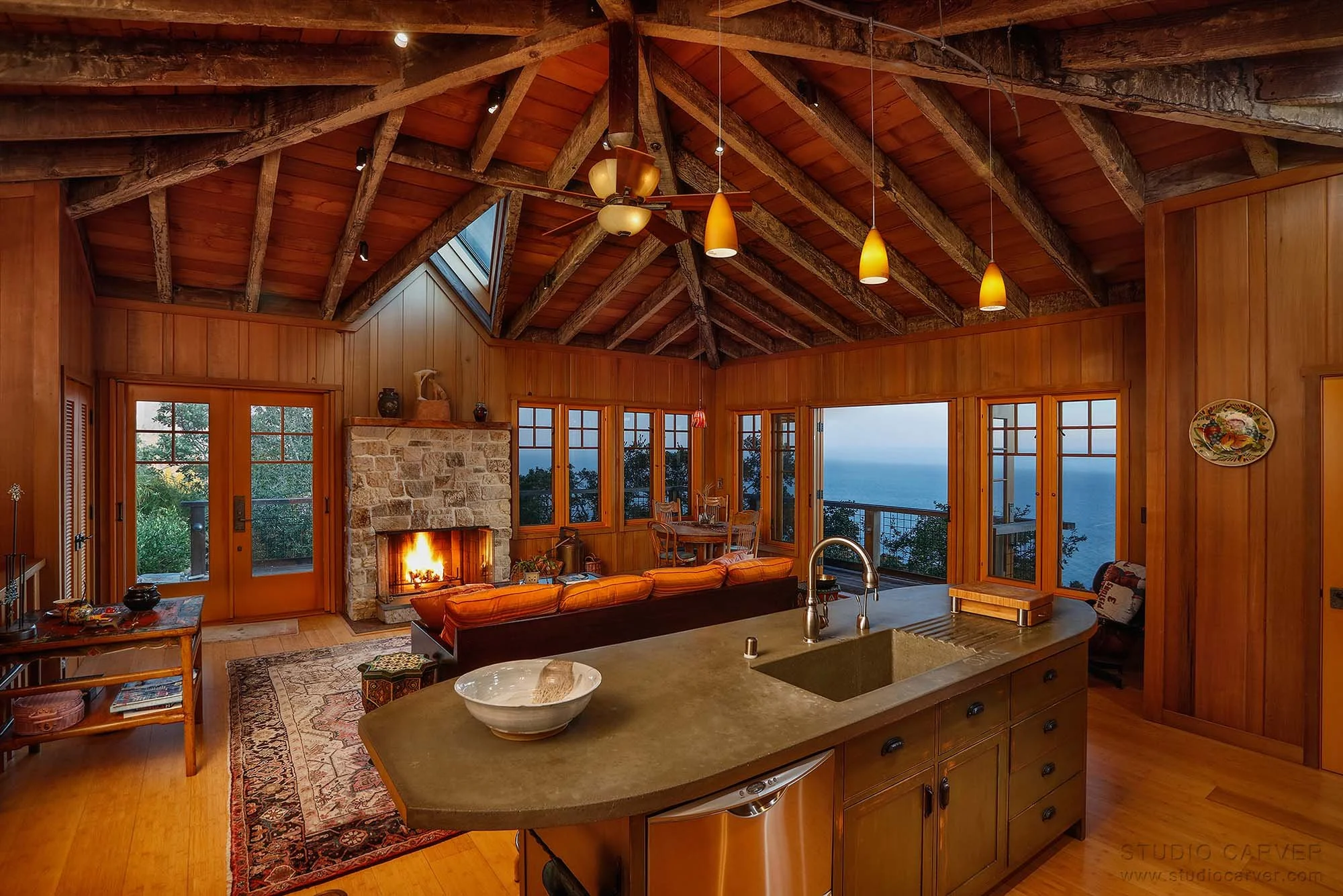 Explore Coastlands in Big Sur, CA - A serene 1,425 sq ft cabin by Studio Carver. Ocean and mountain views await in this secluded paradise.