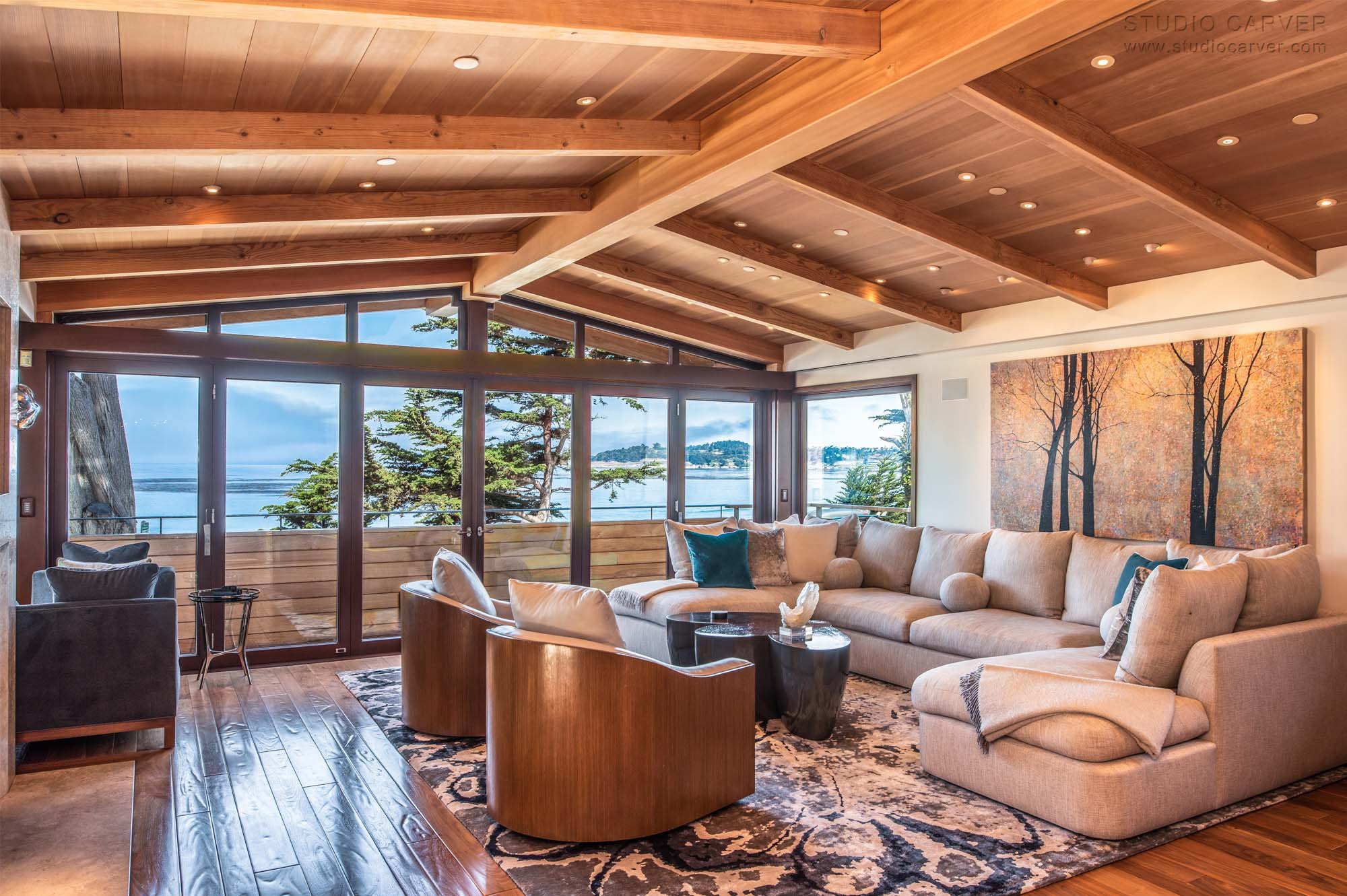 Wilder Butterfly in Carmel, CA: A modern marvel maximizing space and light. Discover innovative design with Monterey Cypress accents.