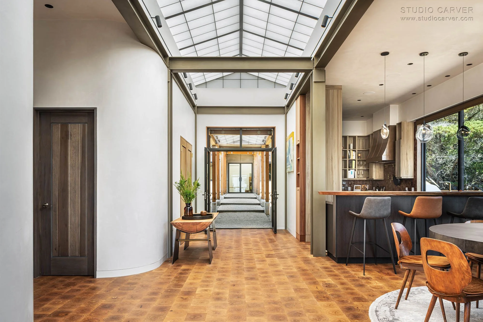 Silver Linings in Big Sur blends passive solar design, wabi-sabi elegance, and extensively researched designs by contemporary architects.
