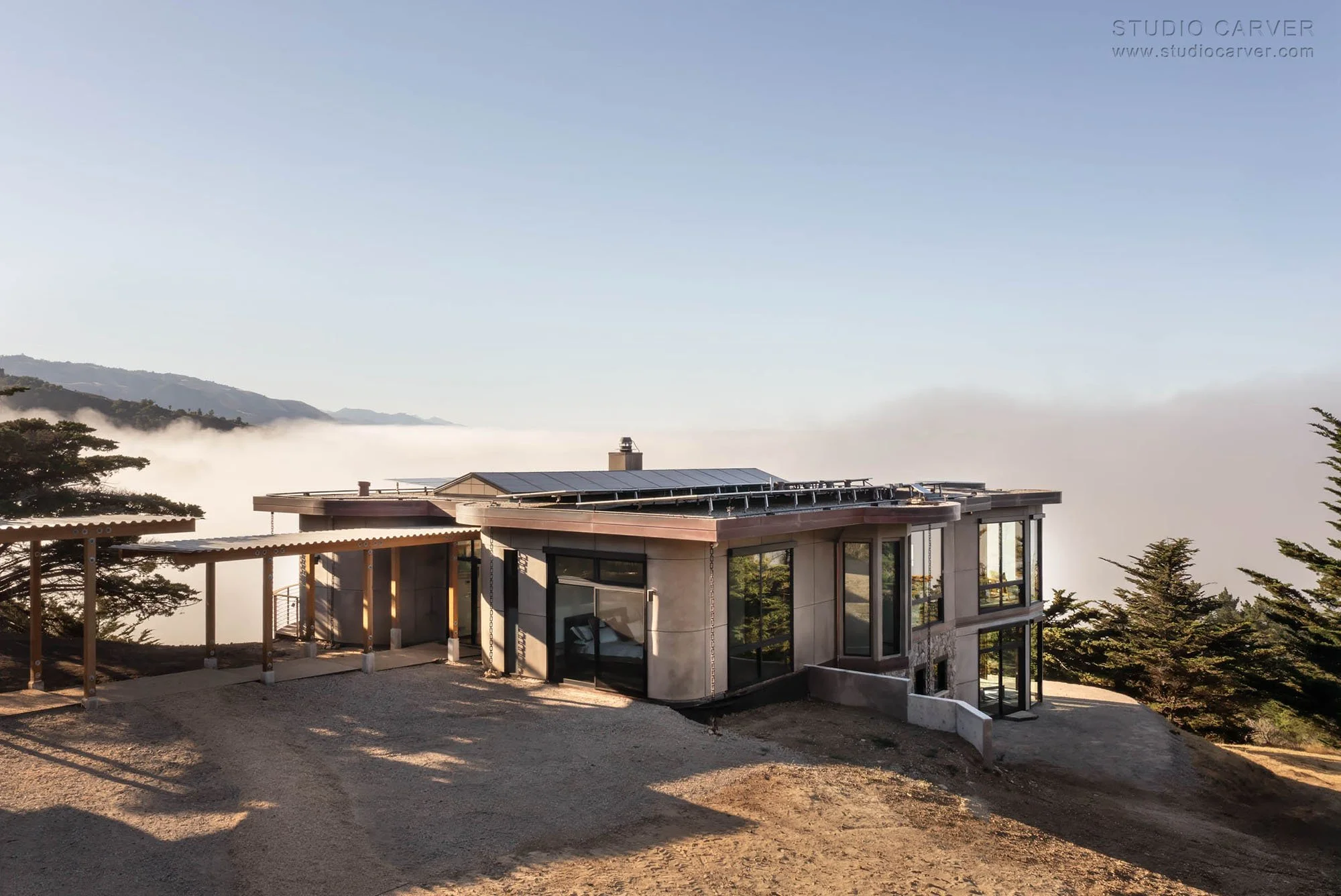 Silver Linings in Big Sur blends passive solar design, wabi-sabi elegance, and extensively researched designs by contemporary architects.