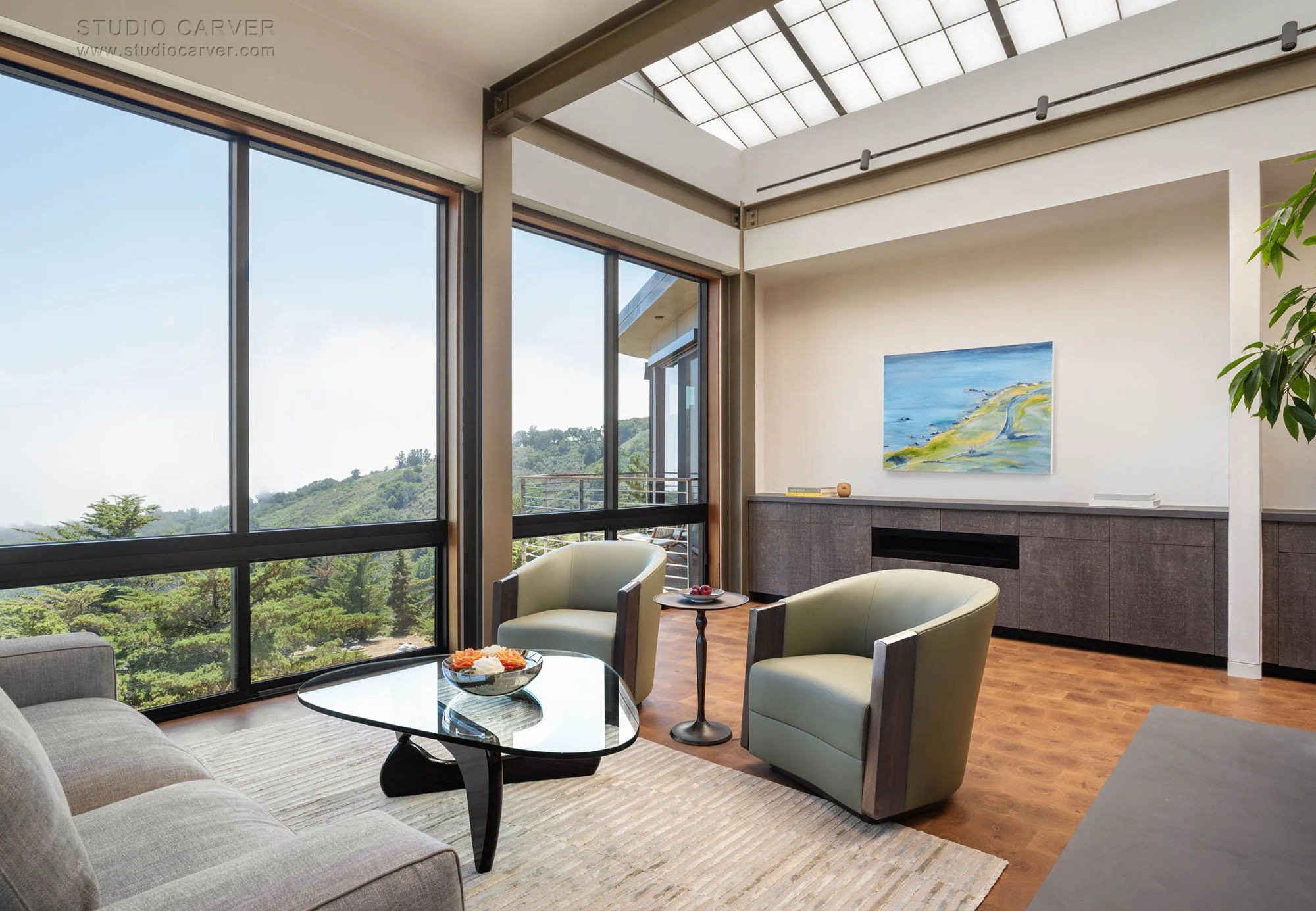 Silver Linings in Big Sur blends passive solar design, wabi-sabi elegance, and extensively researched designs by contemporary architects.