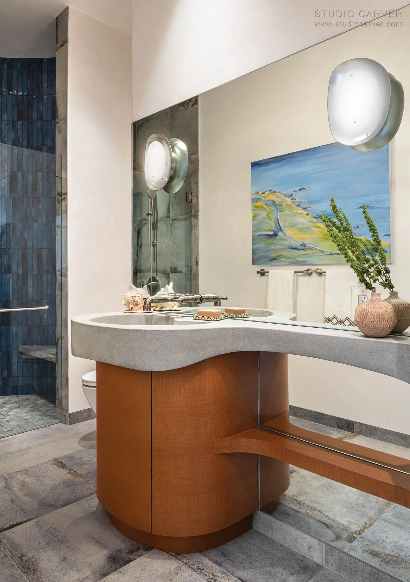 Silver Linings in Big Sur blends passive solar design, wabi-sabi elegance, and extensively researched designs by contemporary architects.