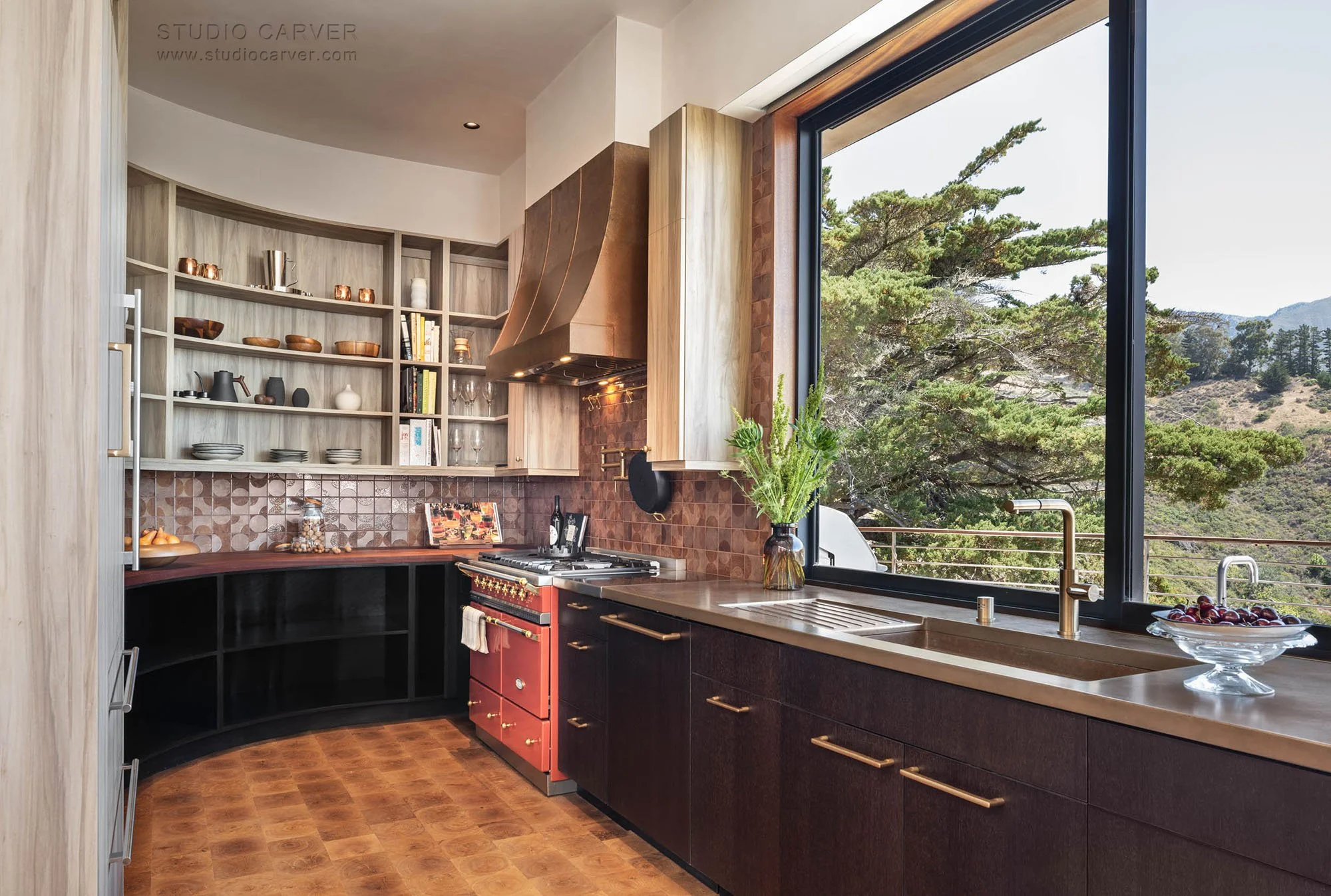 Silver Linings in Big Sur blends passive solar design, wabi-sabi elegance, and extensively researched designs by contemporary architects.