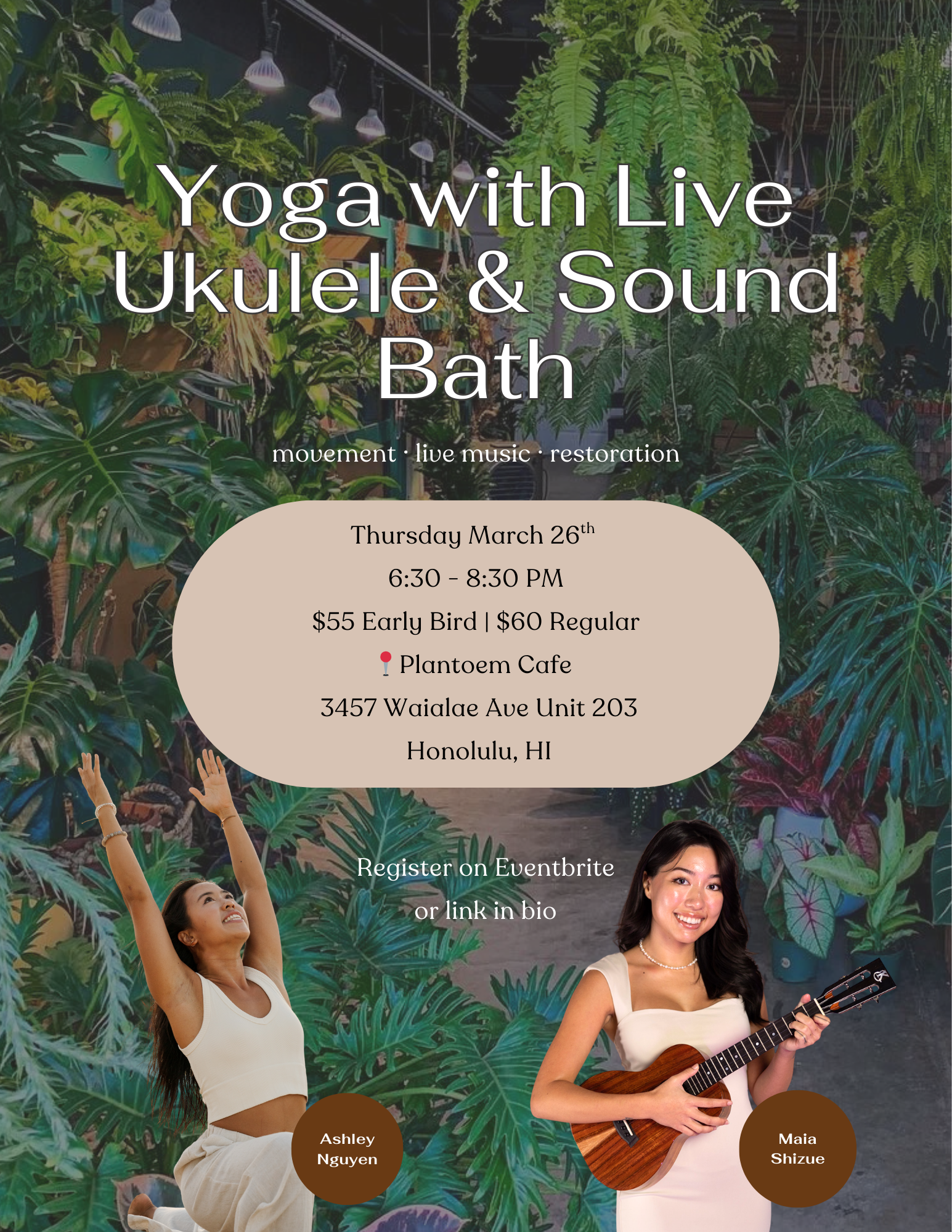 Yoga with Live Ukulele and Sound Bath