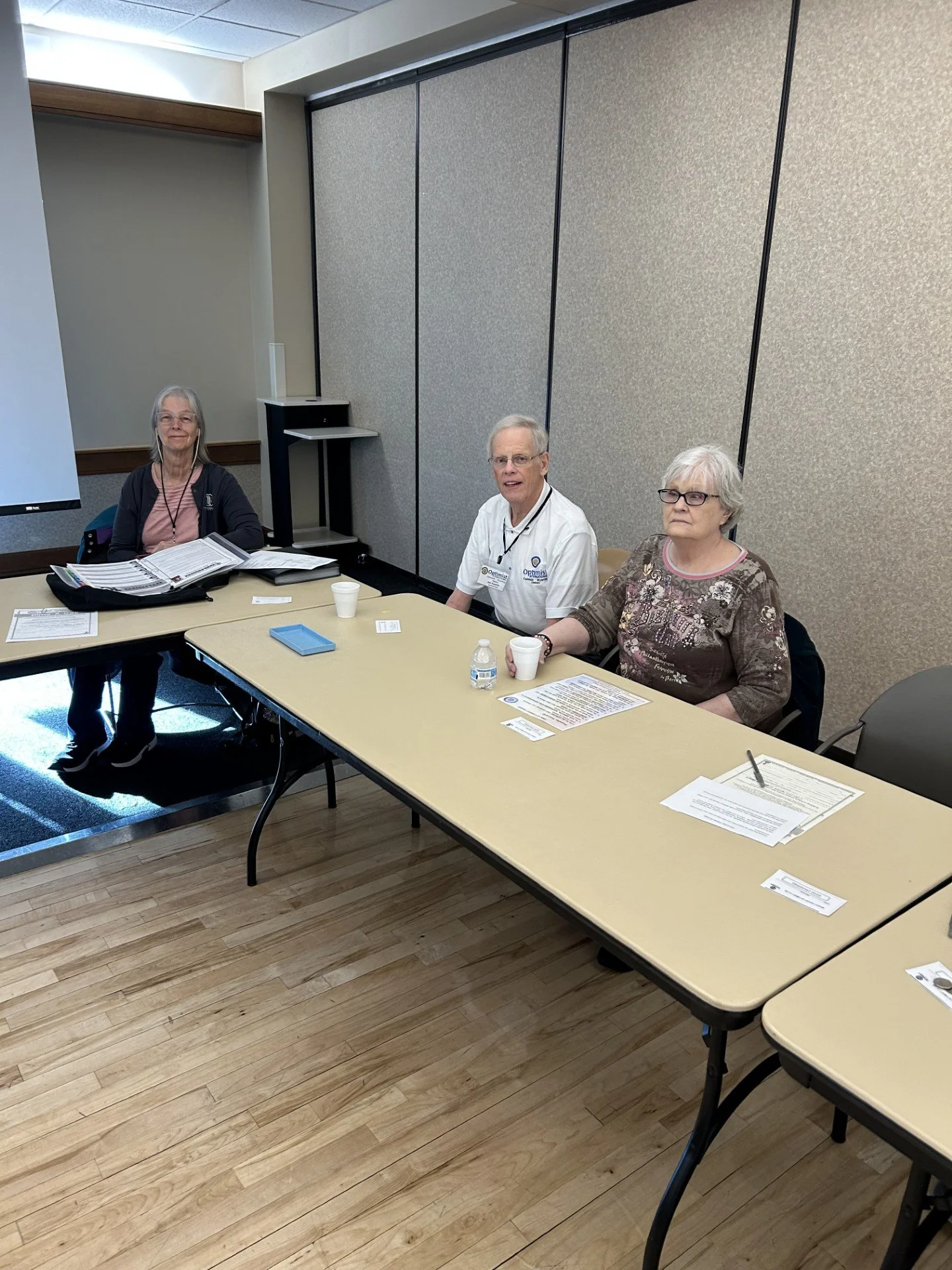 2/18 - WR Optimist club guest speaker, Linda Hamlin - representing Optimist International Foundation & Bob, her husband that will be next years Governor elect. Additional guest Laura Wells from the Windsor Gardens Optimist club.