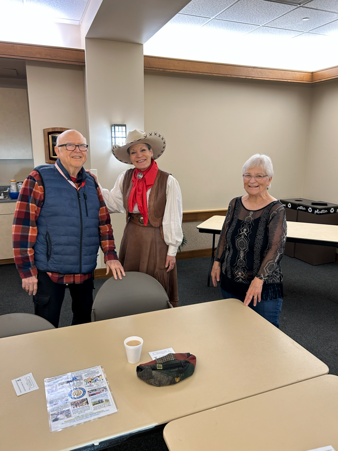 1/28 - Colorado Cowboy Gathering WR Optimist speakers, Dennis and Beverly Russel & Susie Knight.
