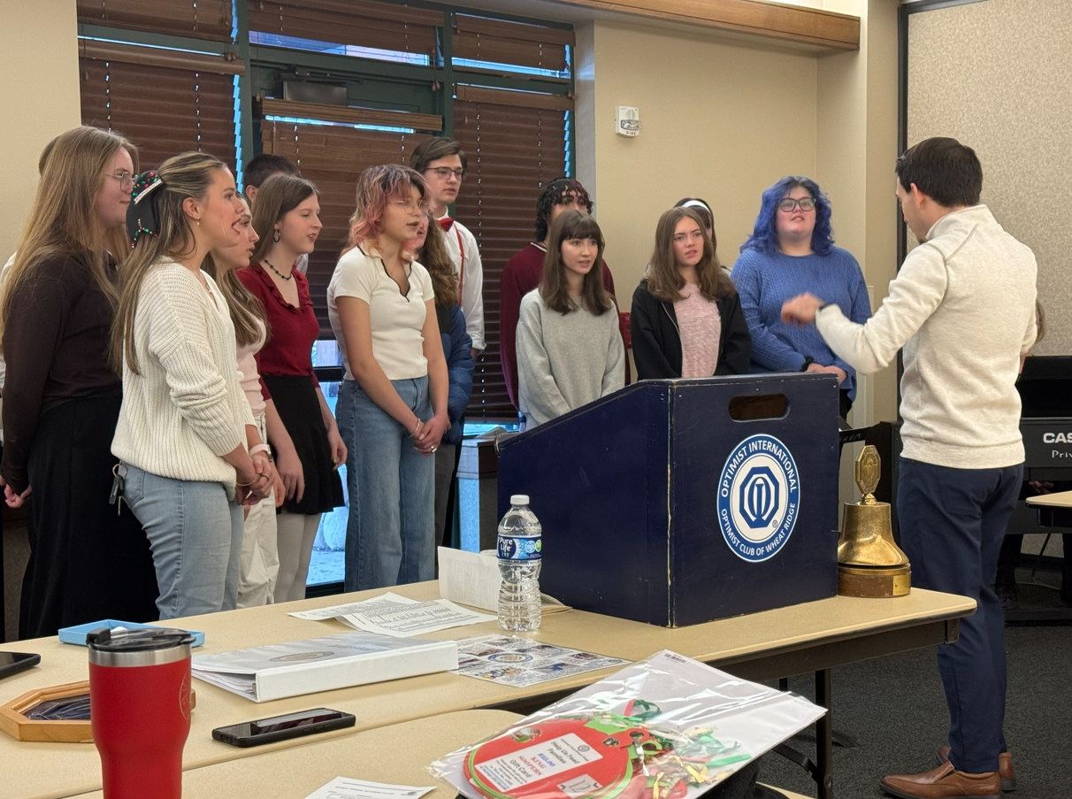 12/3 -WR Optimist Club had WR High-School choir entertain us this morning! Fabulous performance!!