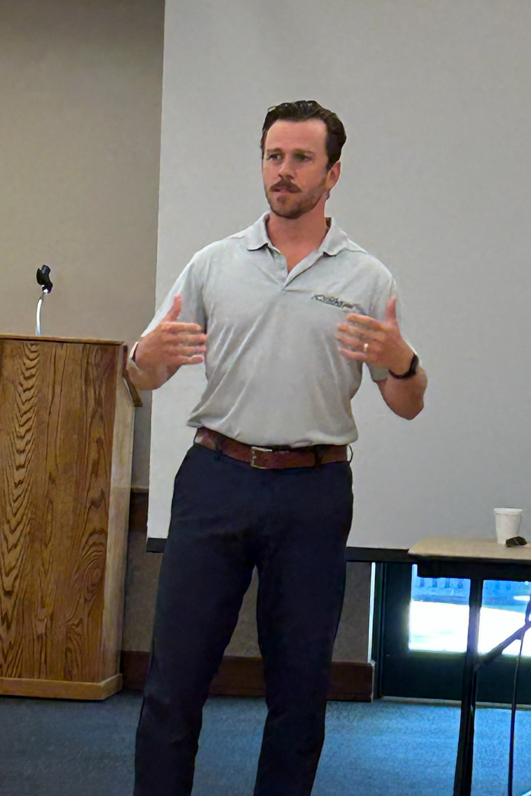 6/3 - Our very own Alex Rose spoke at the WR Optimist club this morning. He shared his insights as to what WR is up to! Great presentation, thanks Alex ~