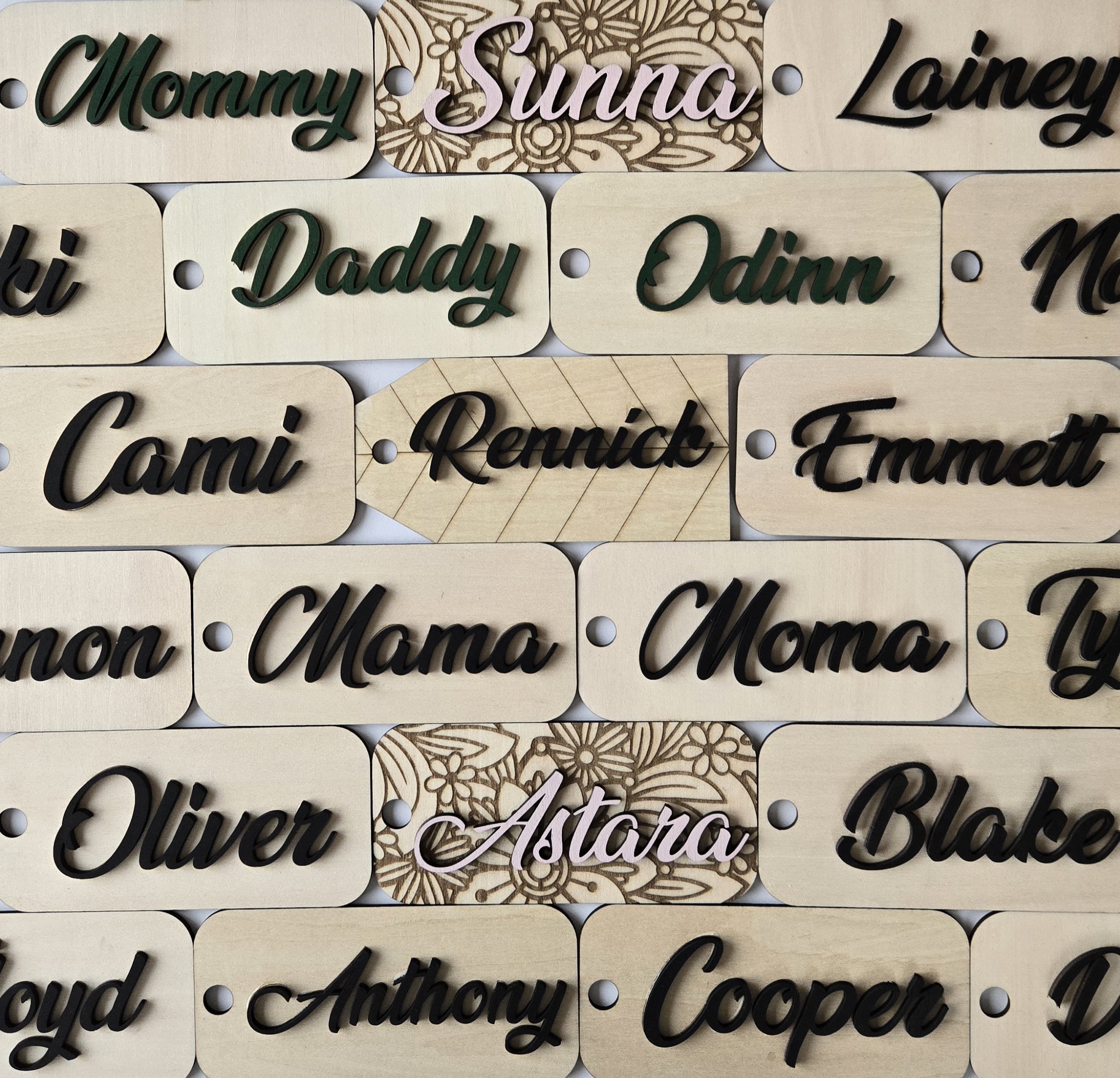 Personalized Wooden Stocking Tag
