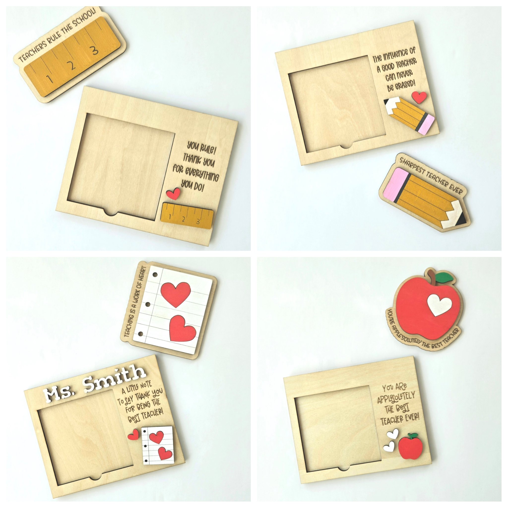 teacher themed post-it note holder