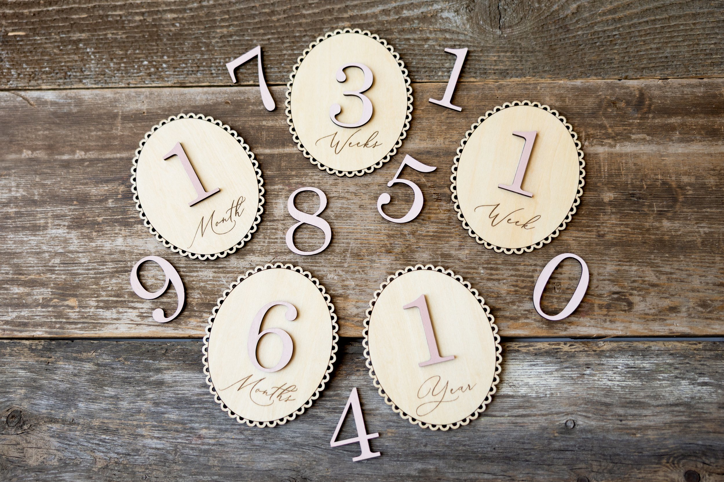 Scalloped Milestone Set